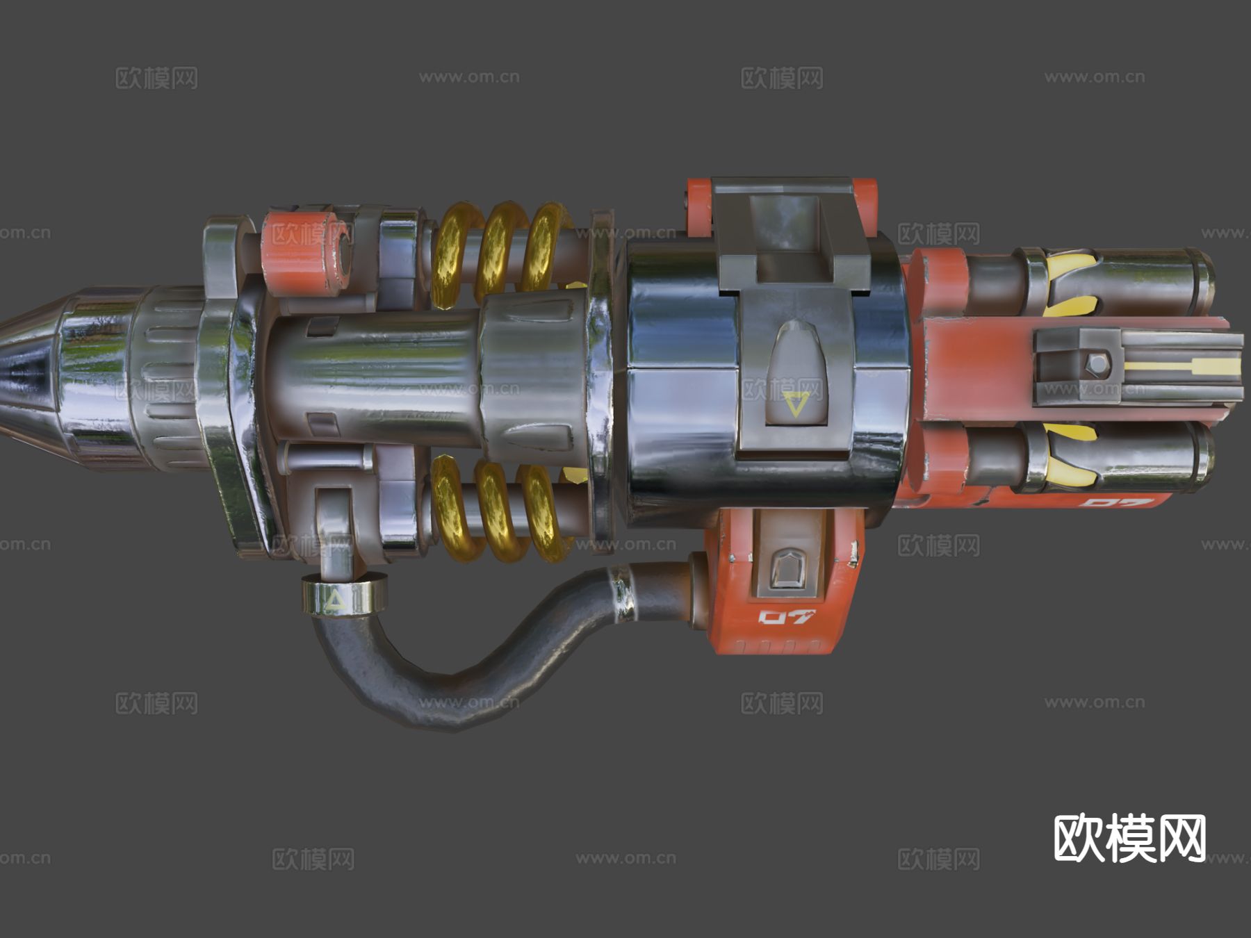 铆钉枪守望先锋su模型下载（渲染图7）