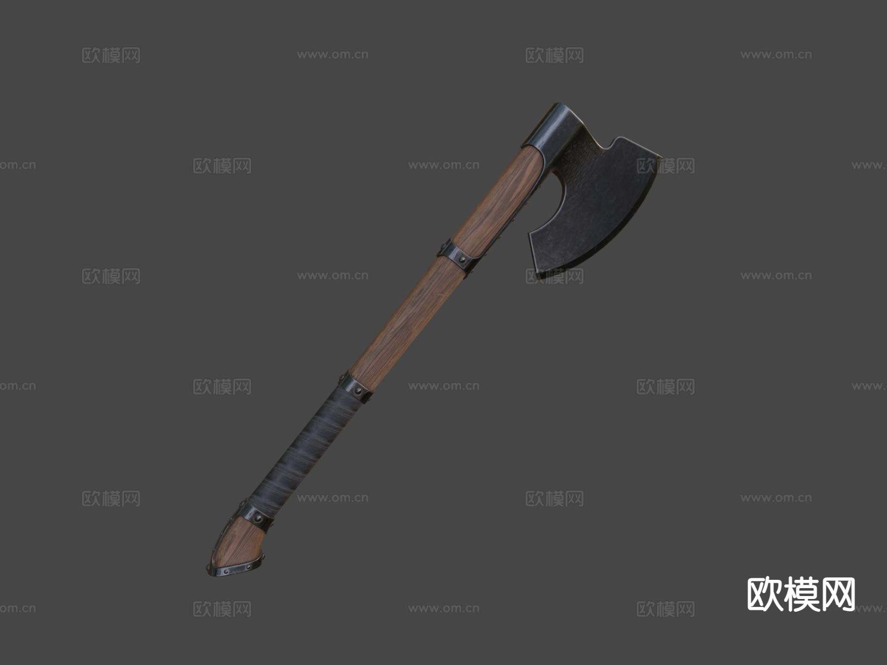 中世纪斧su模型下载（渲染图4）