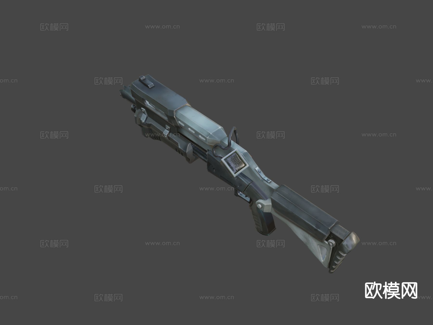 霰弹枪su模型下载（渲染图4）