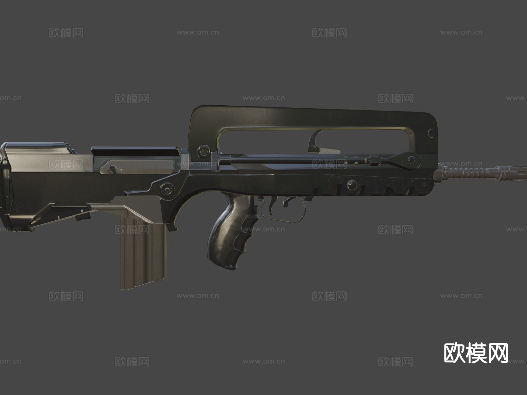 Famas 法玛斯步枪 枪支 枪械su模型下载（渲染图5）