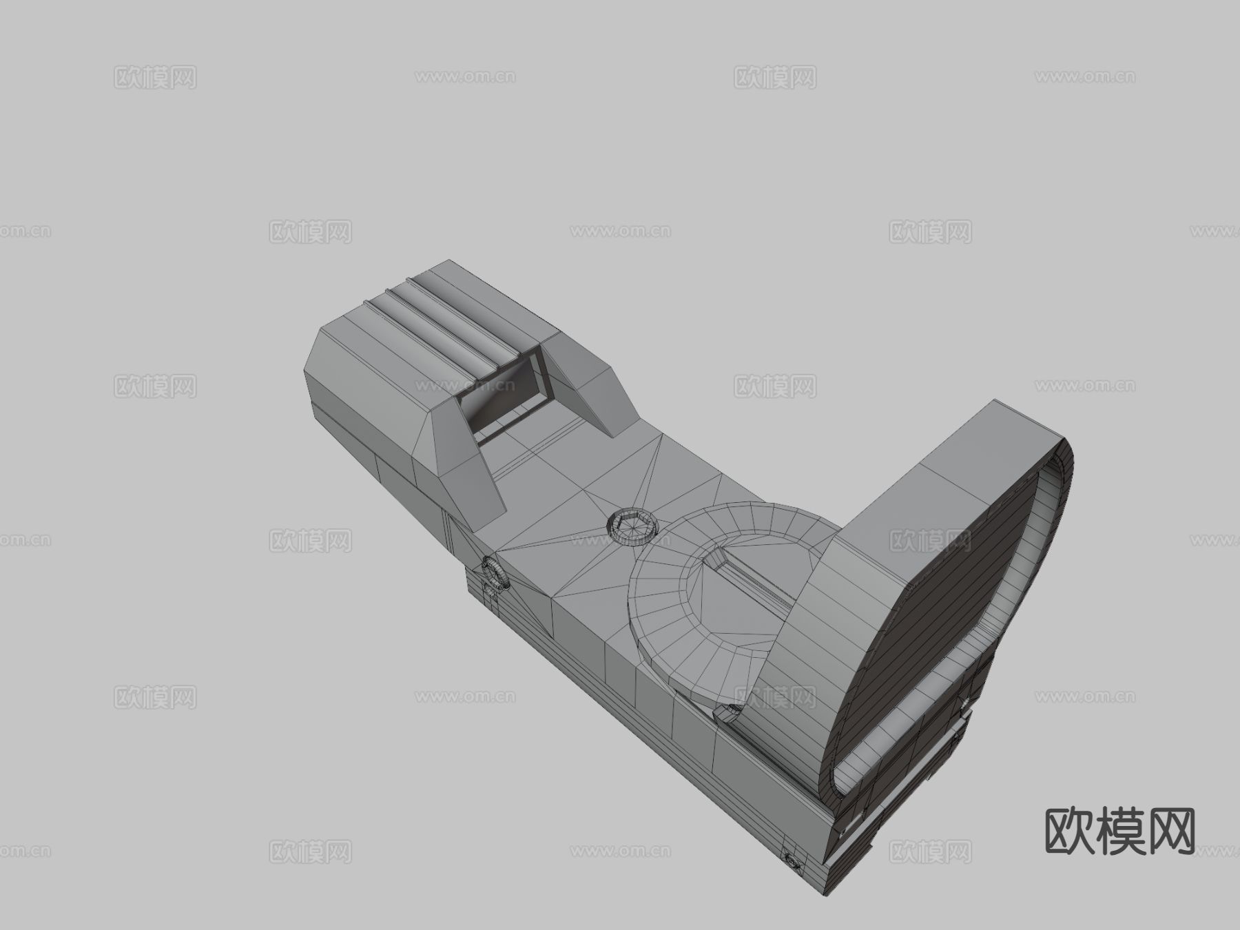 红点瞄准镜su模型下载（渲染图3）