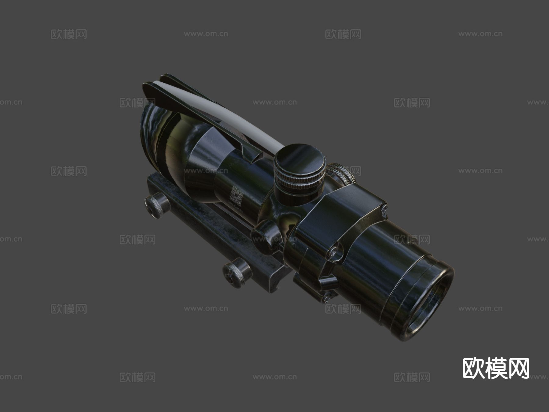 ACOGx4X32倍镜su模型下载（渲染图4）