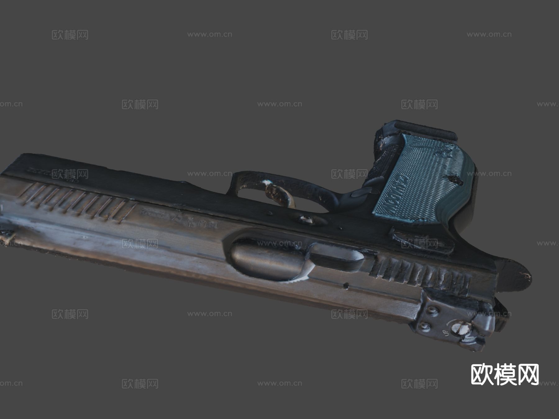 手枪 枪支 枪械su模型下载（渲染图5）