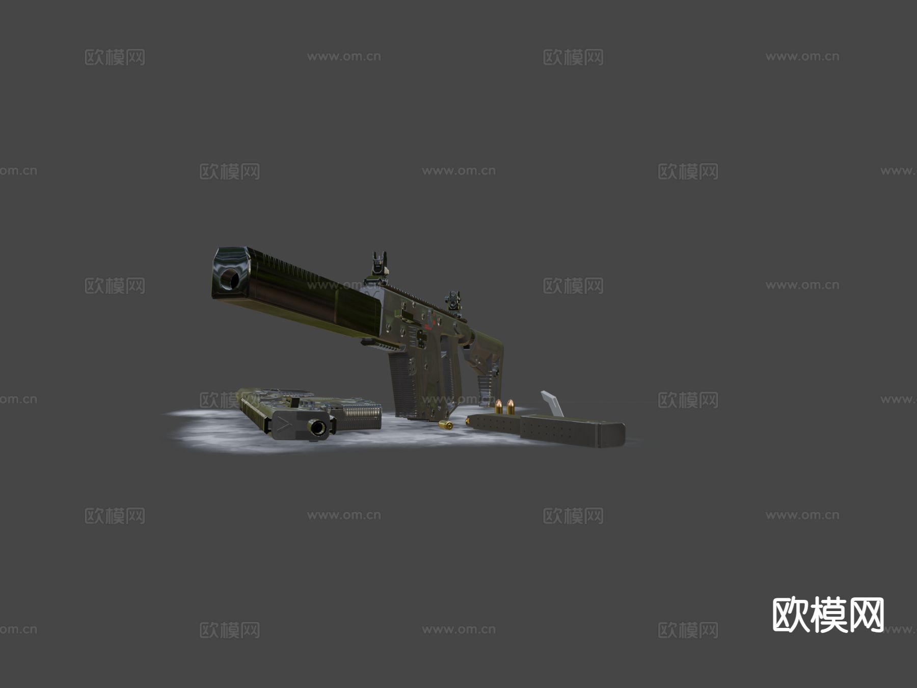 步枪 枪支 枪械su模型下载（渲染图5）