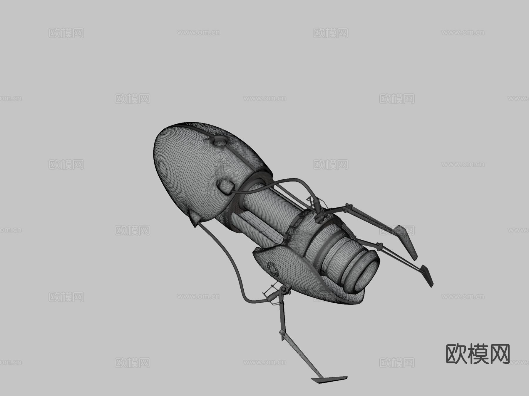 科幻传送门 工业设备su模型下载（渲染图3）