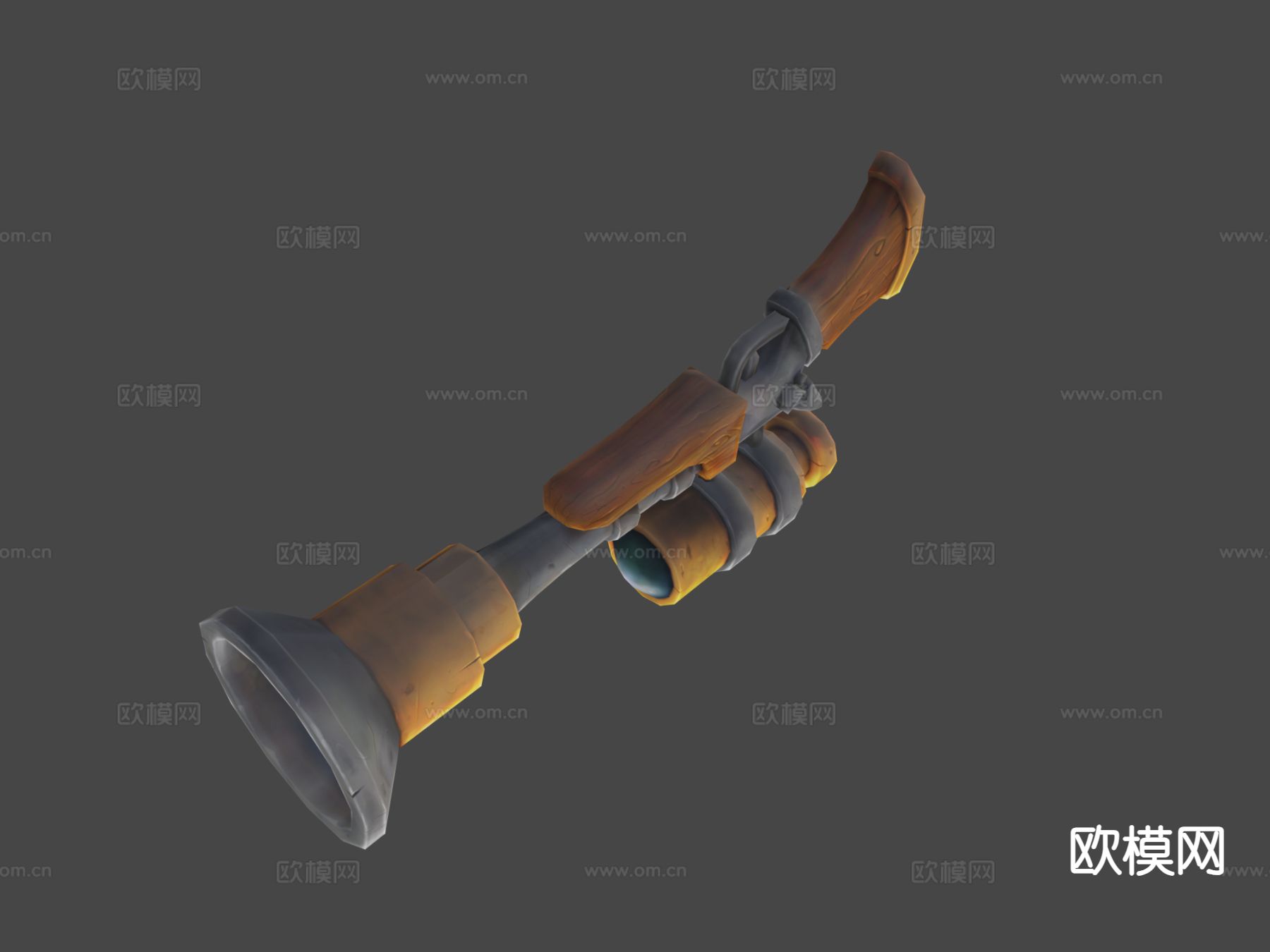 火铳-雷枪su模型下载（渲染图6）
