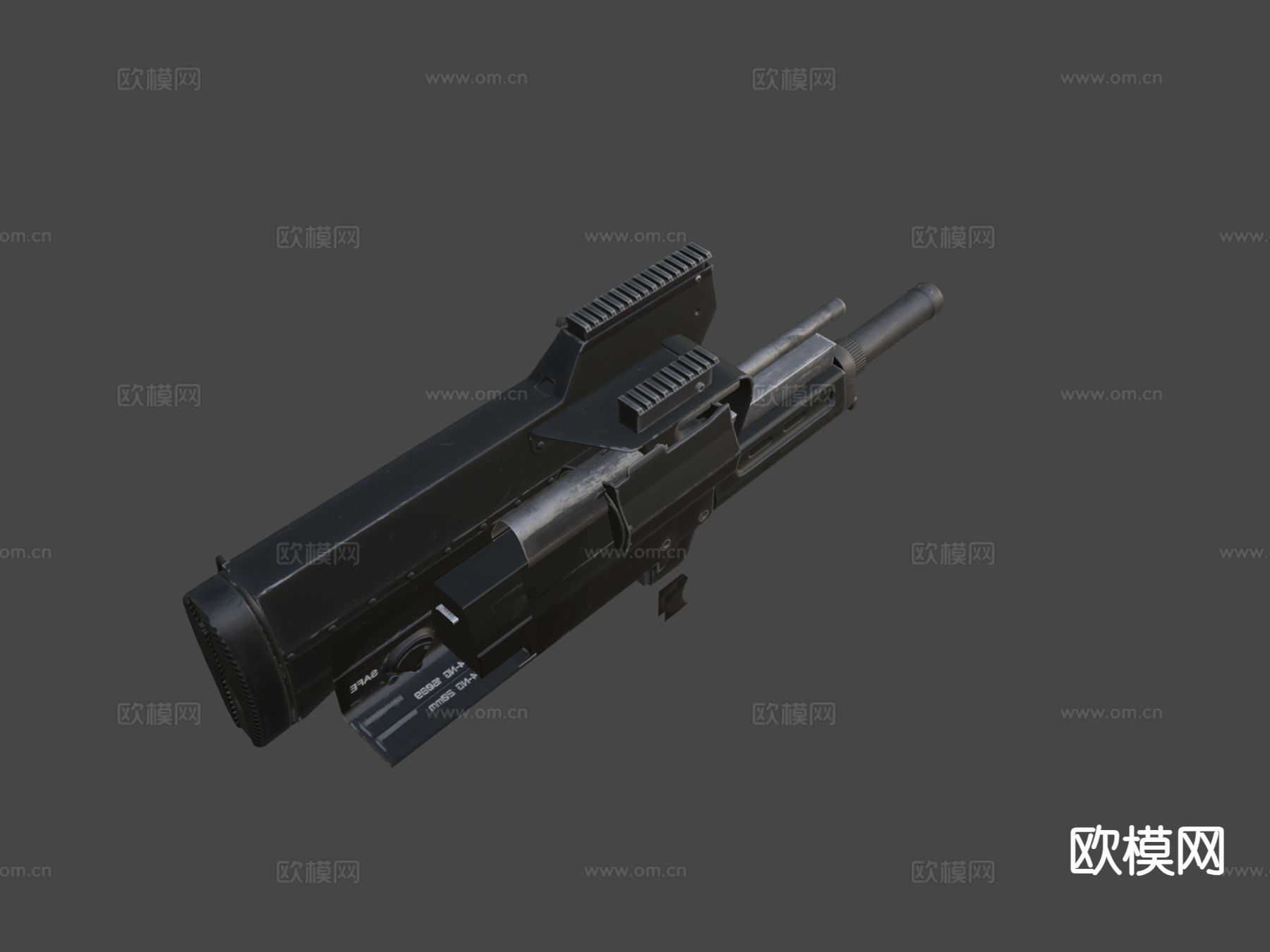 启示录武器-榴弹发射器su模型下载（渲染图4）
