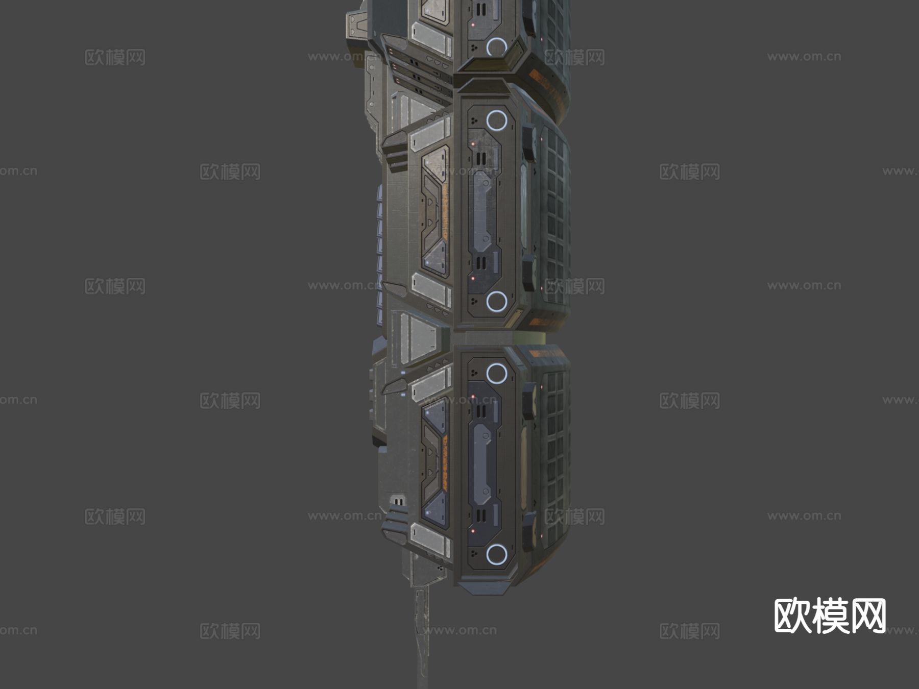 科幻研究站su模型下载（渲染图6）