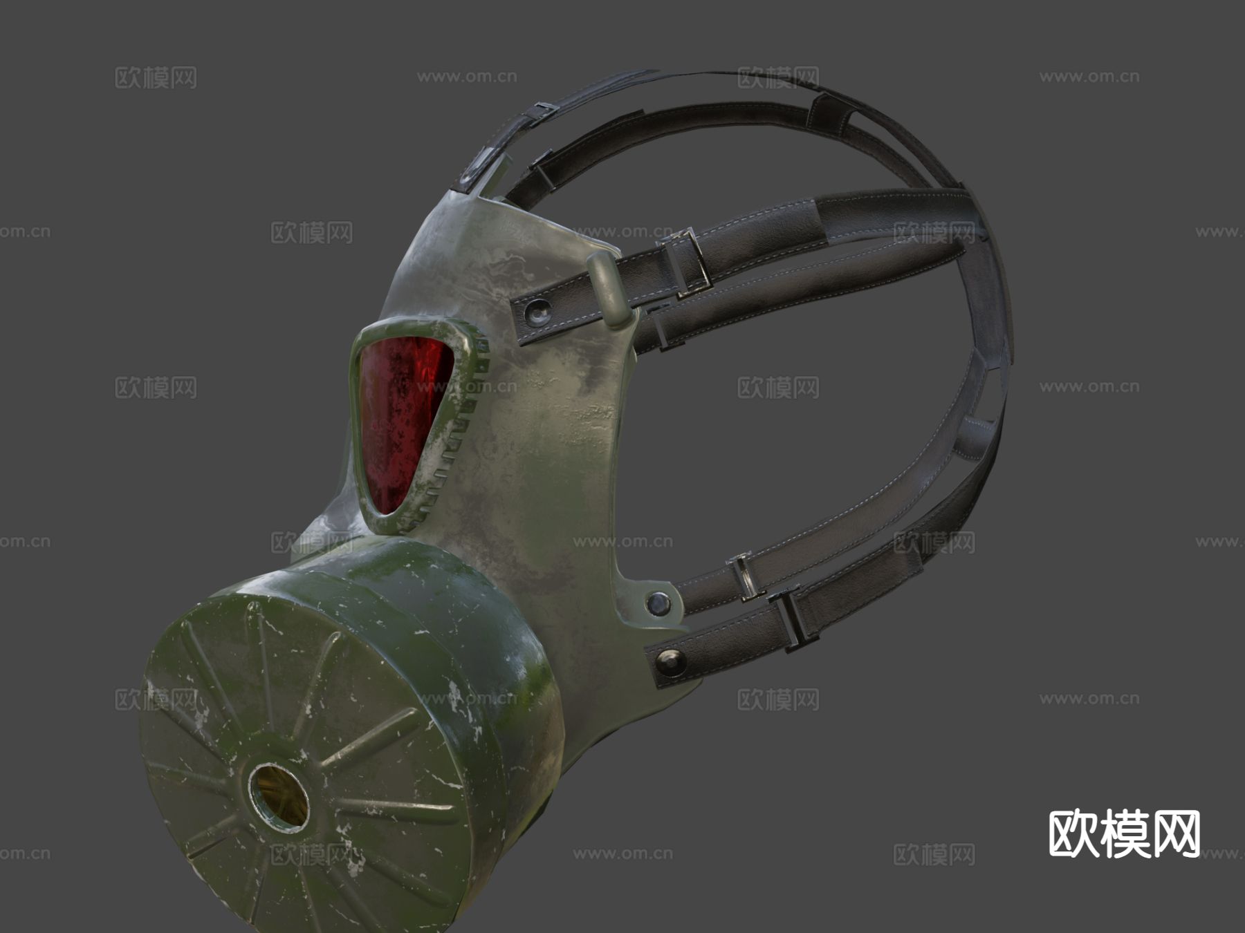 防毒面具su模型下载（渲染图7）