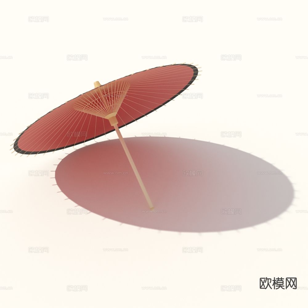 现代雨伞 油纸伞3d模型