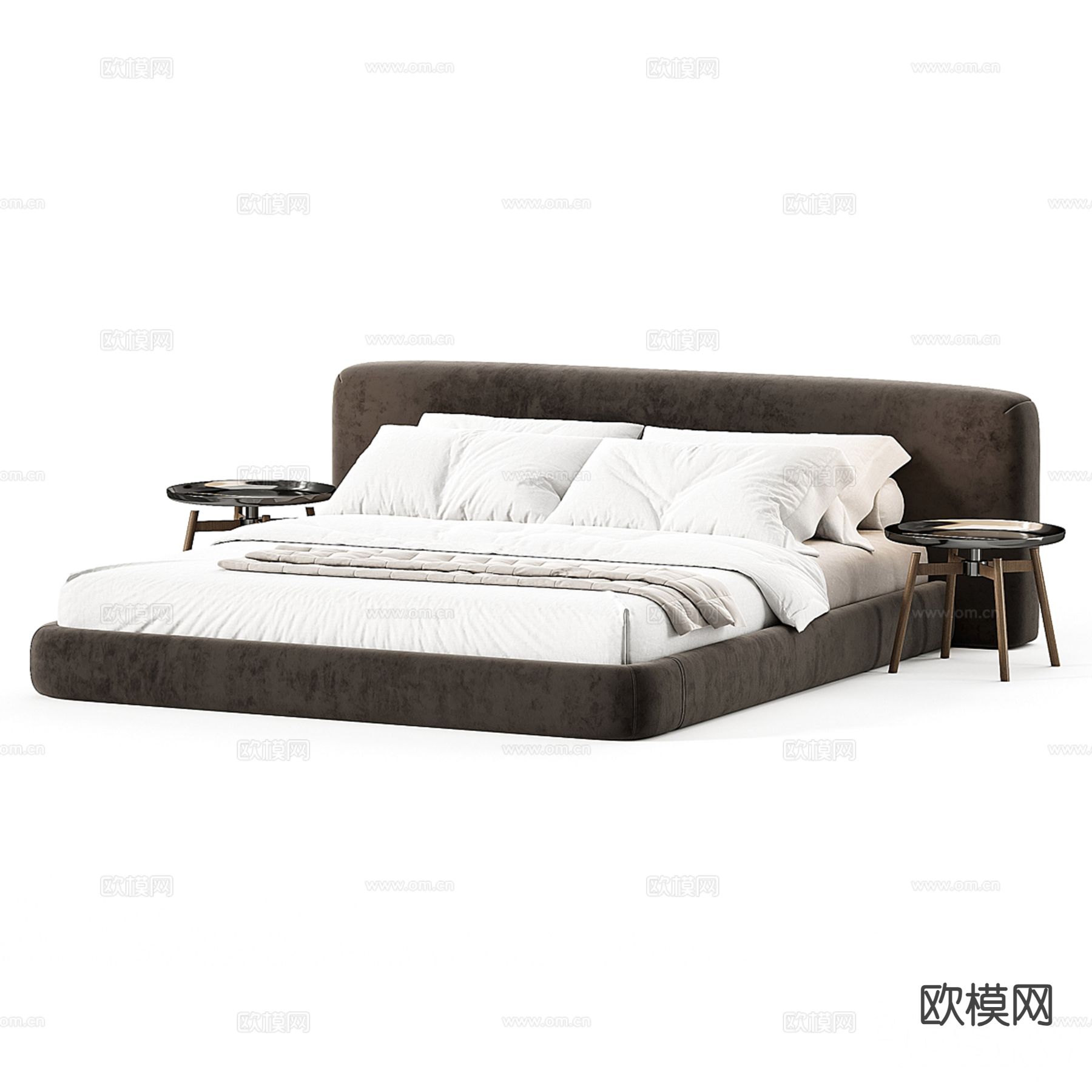 阿莱西奥 Bed By Casa Blanco双人床3d模型