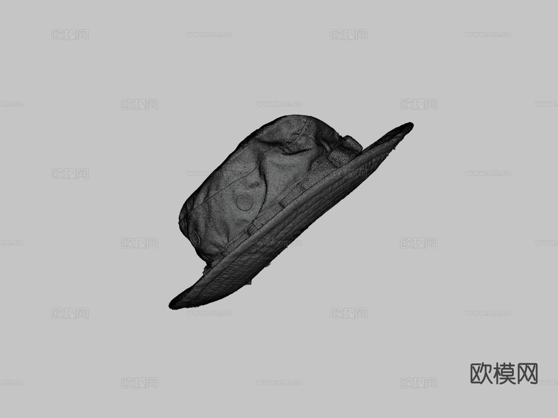 帽子 迷彩帽 渔夫帽su模型下载（渲染图3）