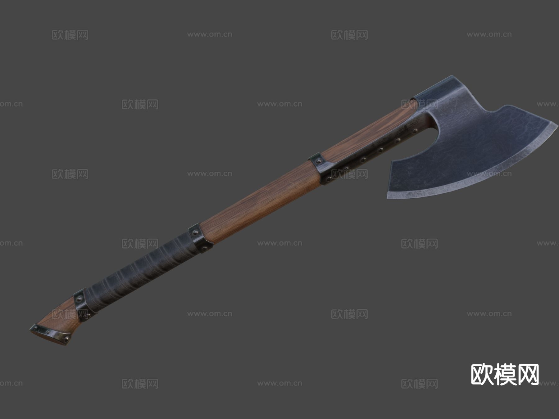 中世纪斧su模型下载（渲染图6）