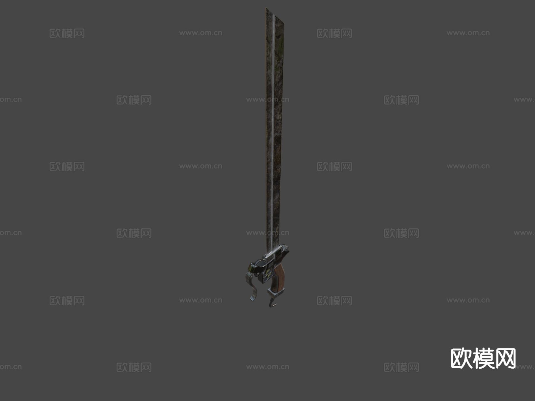 巨人剑 游戏道具su模型下载（渲染图5）