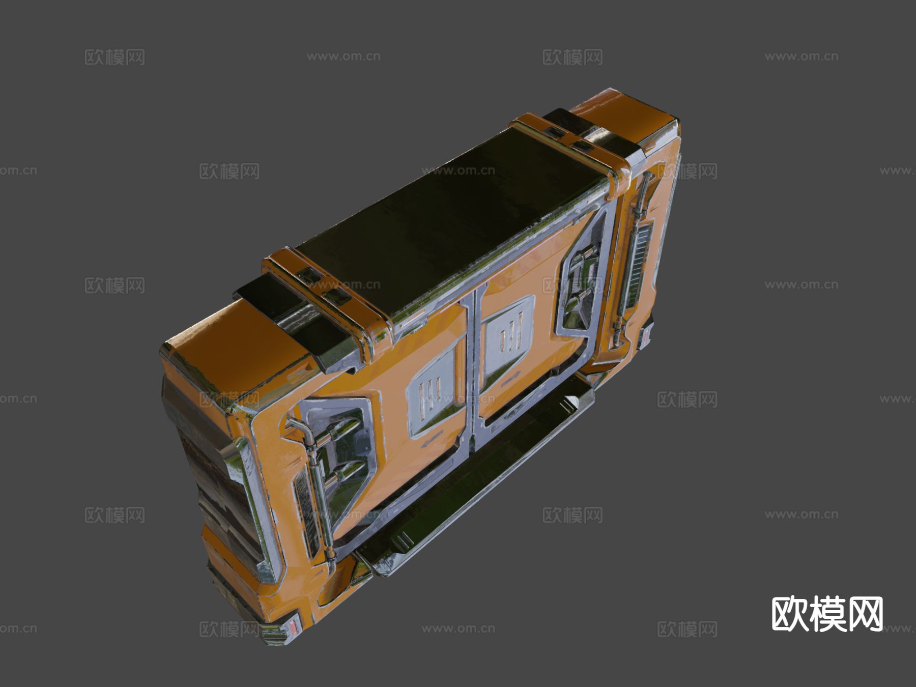 科幻工业门 游戏刀具su模型下载（渲染图4）