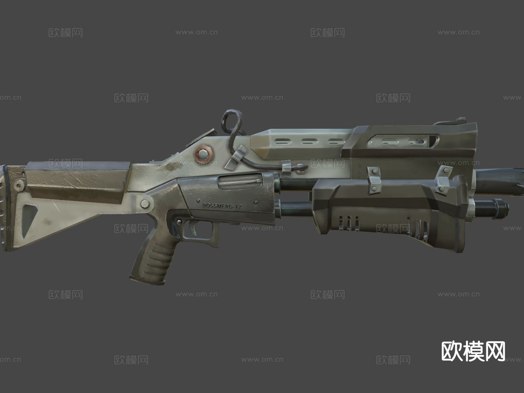 霰弹枪su模型下载（渲染图6）