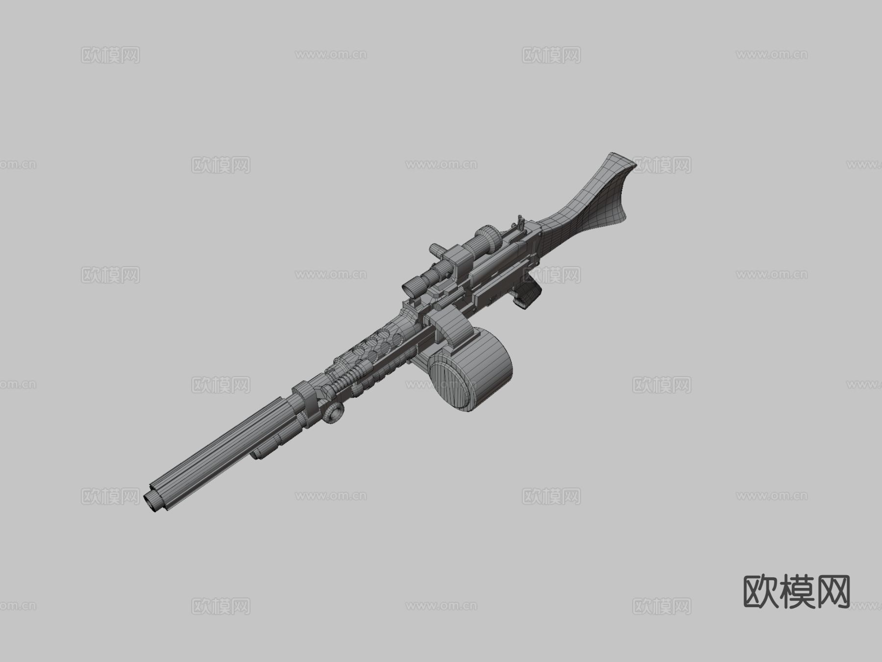 机枪 枪支 枪械su模型下载（渲染图4）