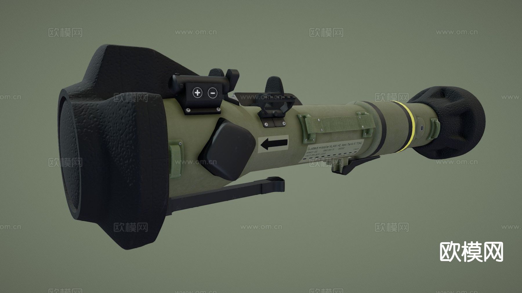 轻型反坦克武器su模型下载（渲染图2）