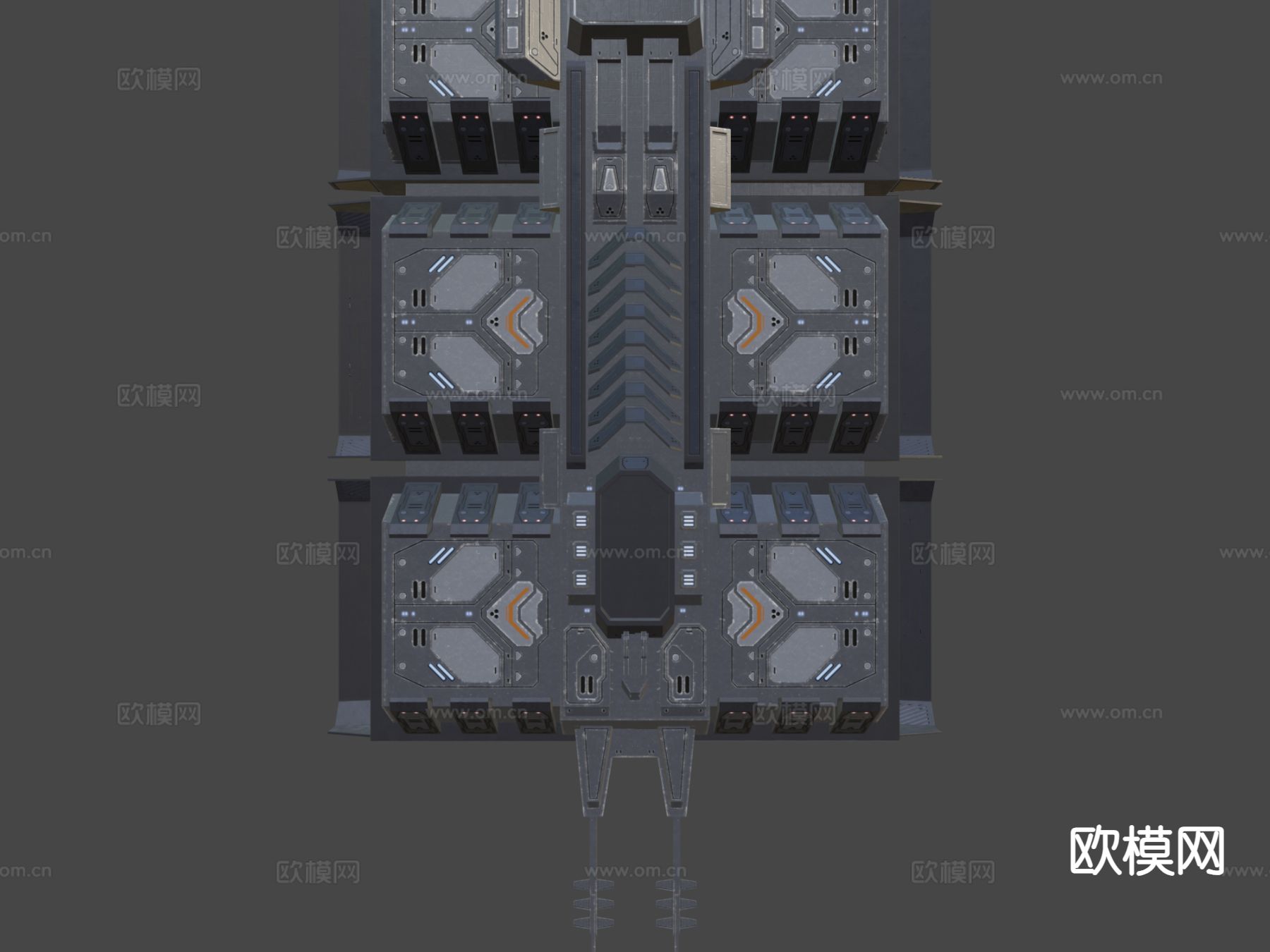 科幻研究站su模型下载（渲染图5）