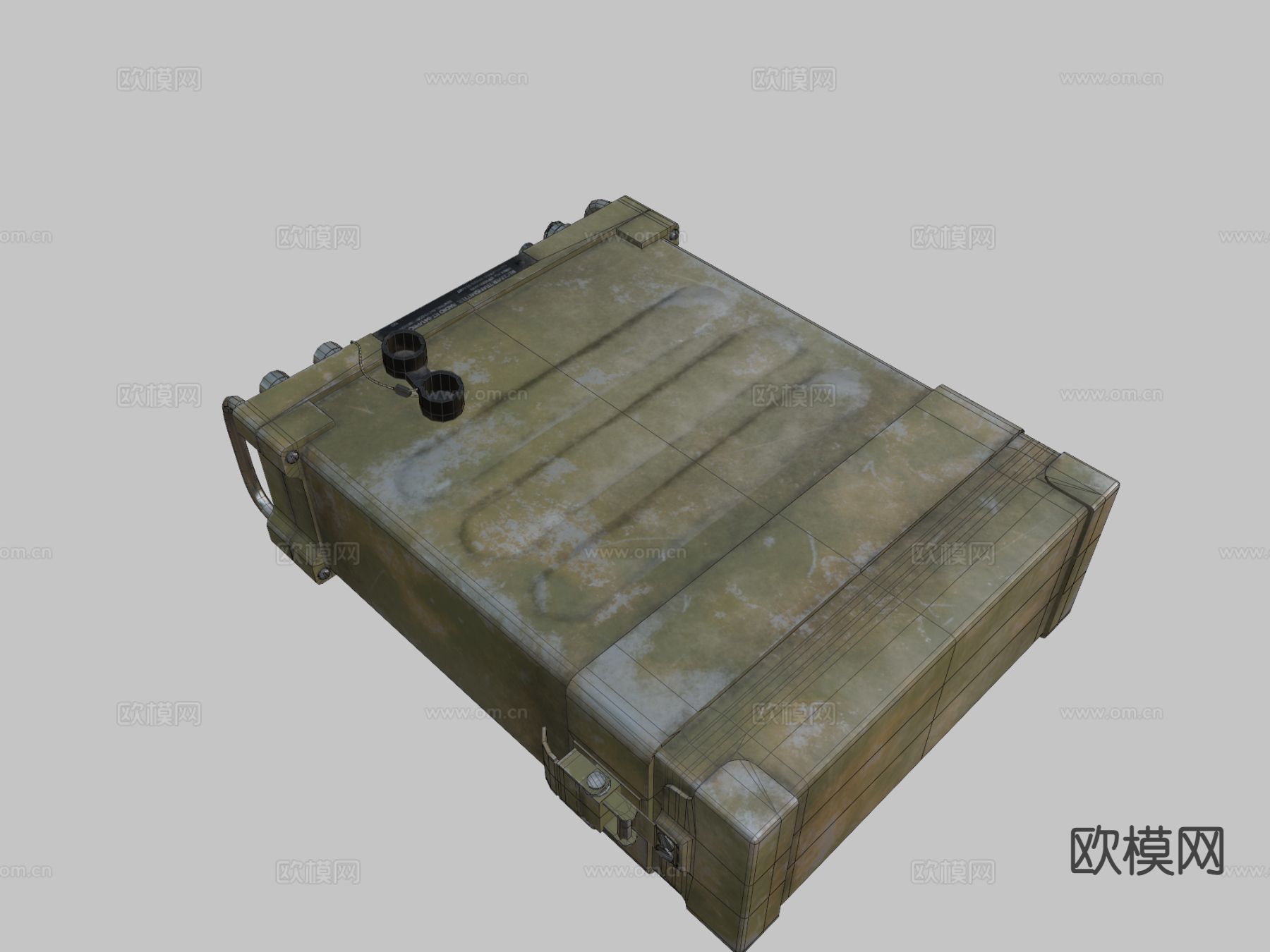 无线电 收发机 发报机su模型下载（渲染图1）