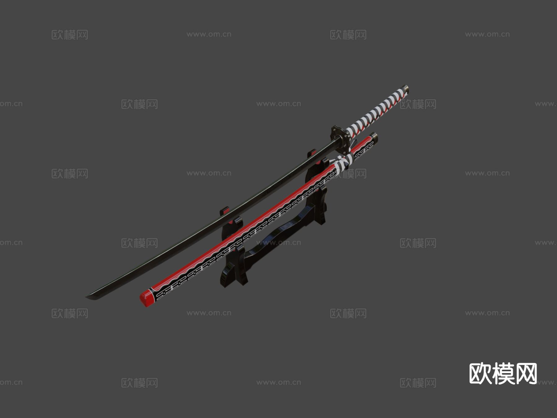 武士刀su模型下载（渲染图6）