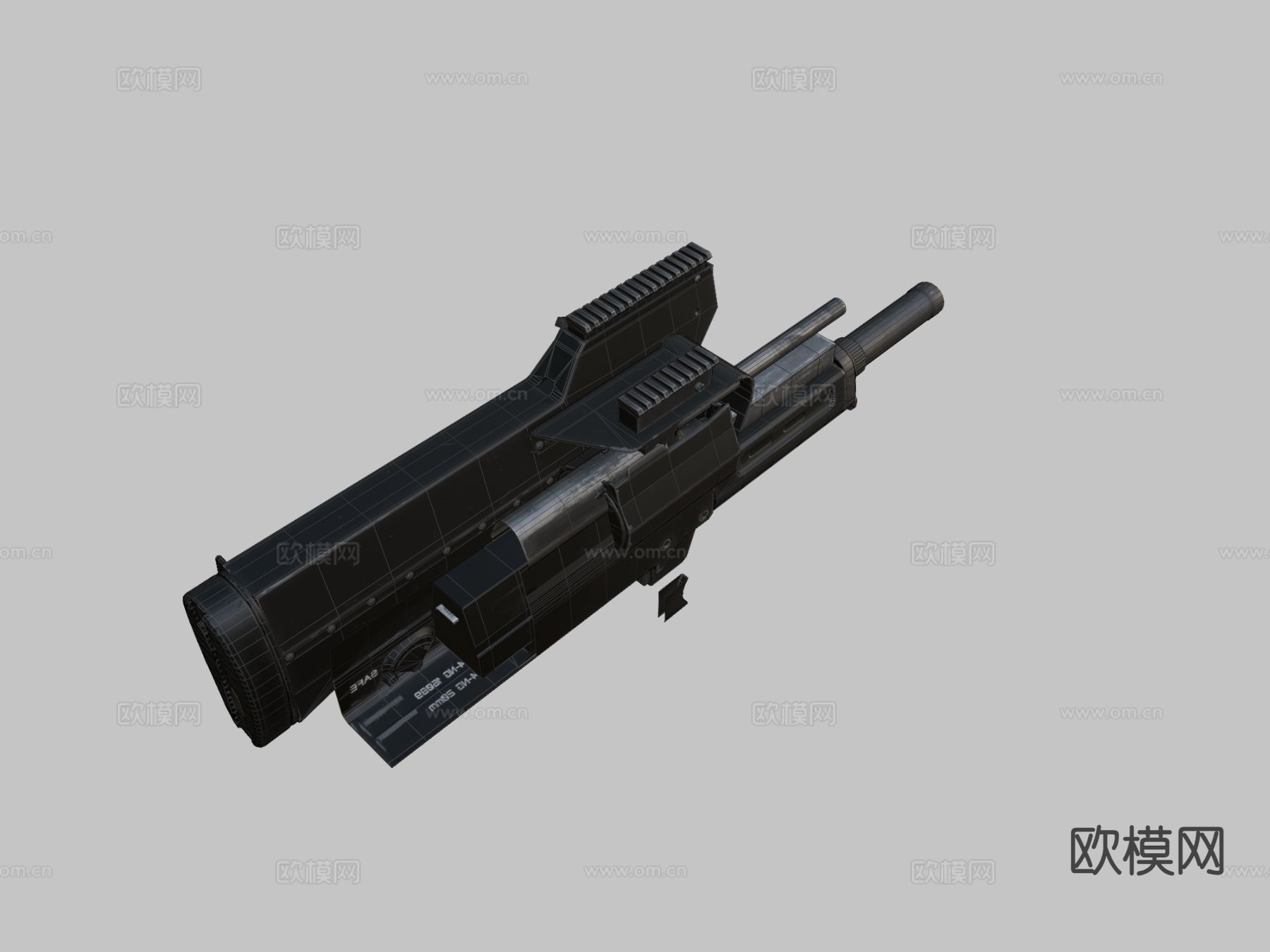 启示录武器-榴弹发射器su模型下载（渲染图1）
