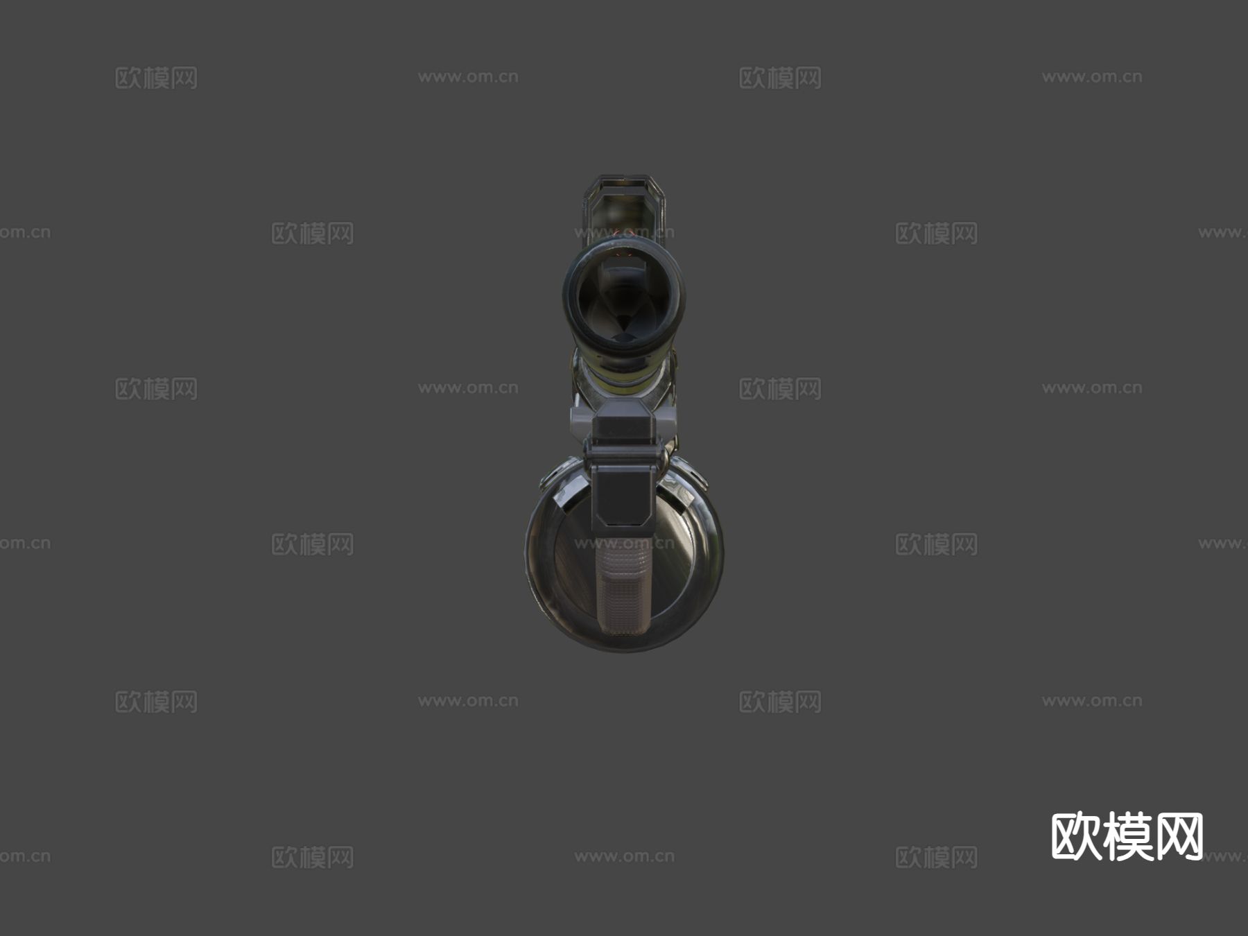 未来P90阻击枪su模型下载（渲染图7）