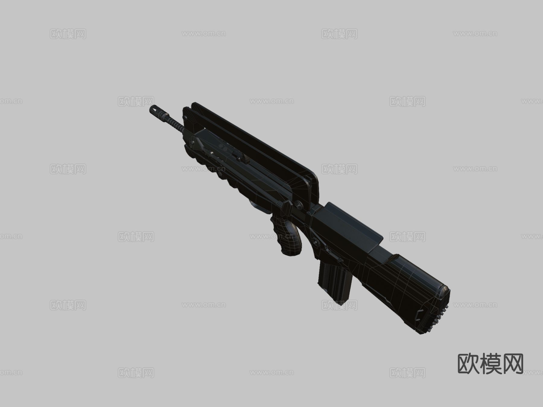 Famas 法玛斯步枪 枪支 枪械su模型下载（渲染图1）