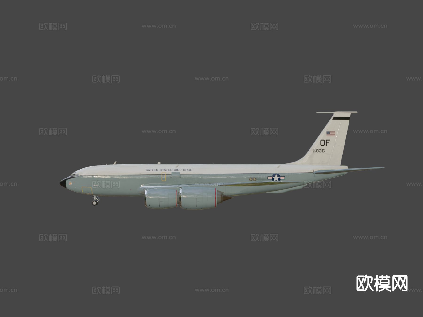 飞机 客机su模型下载（渲染图7）