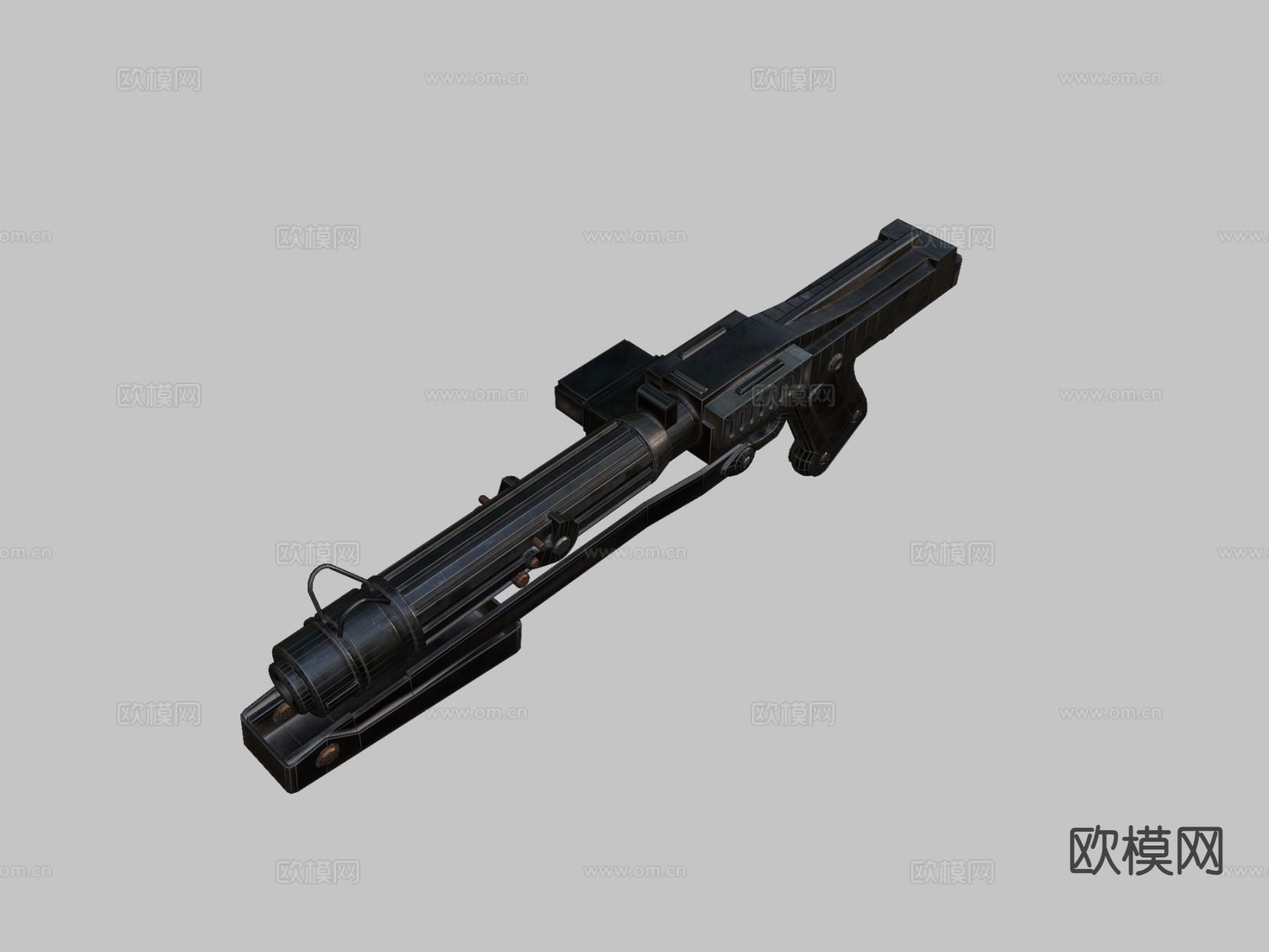 科幻枪su模型下载（渲染图1）