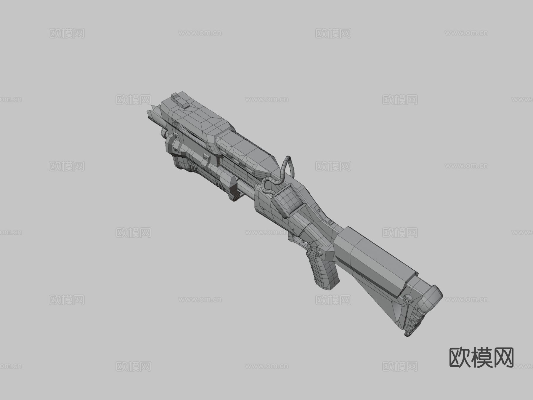 霰弹枪su模型下载（渲染图3）