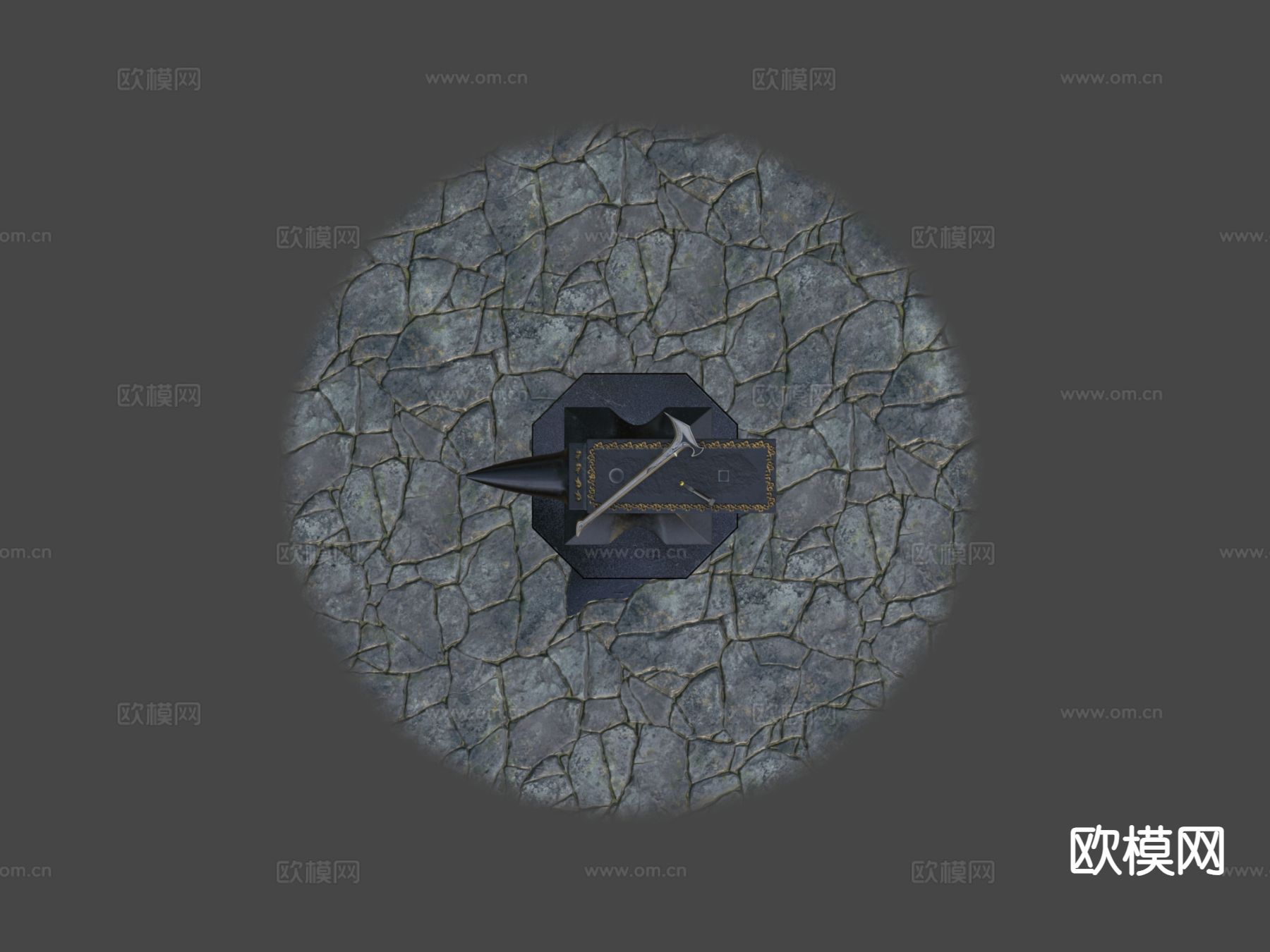 锻造器械 武器su模型下载（渲染图6）