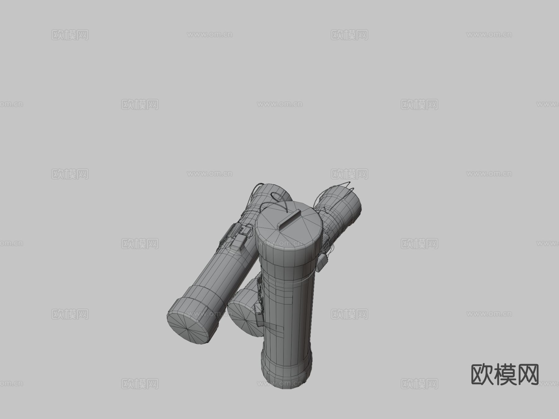 管炸弹su模型下载（渲染图3）