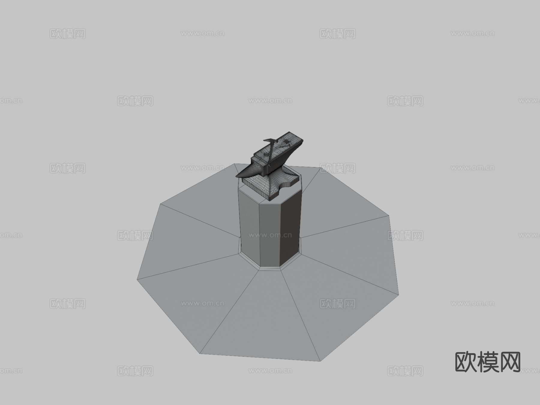 锻造器械 武器su模型下载（渲染图3）