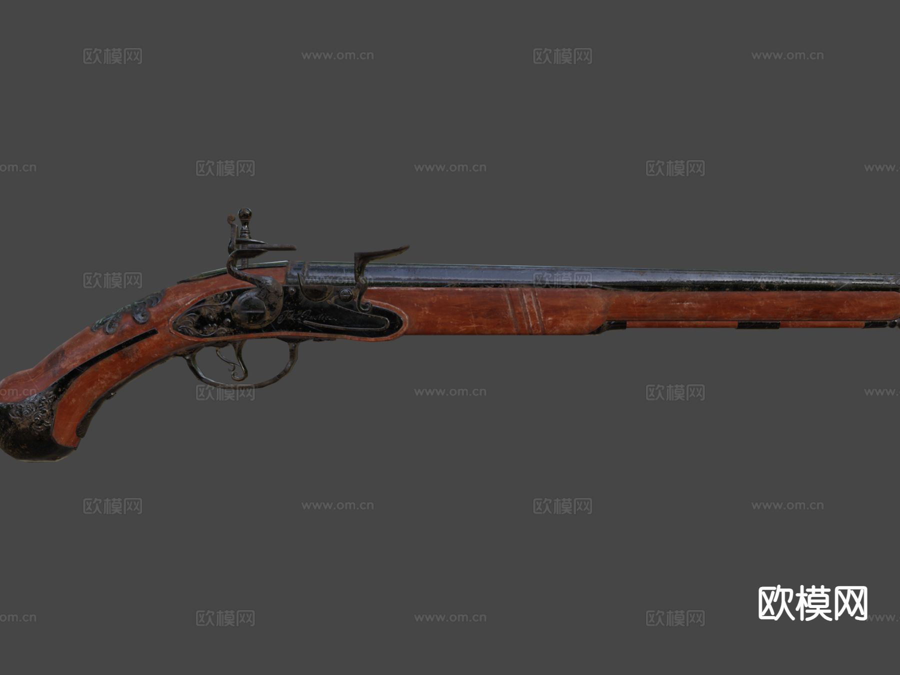 短枪 枪支 枪械su模型下载（渲染图6）