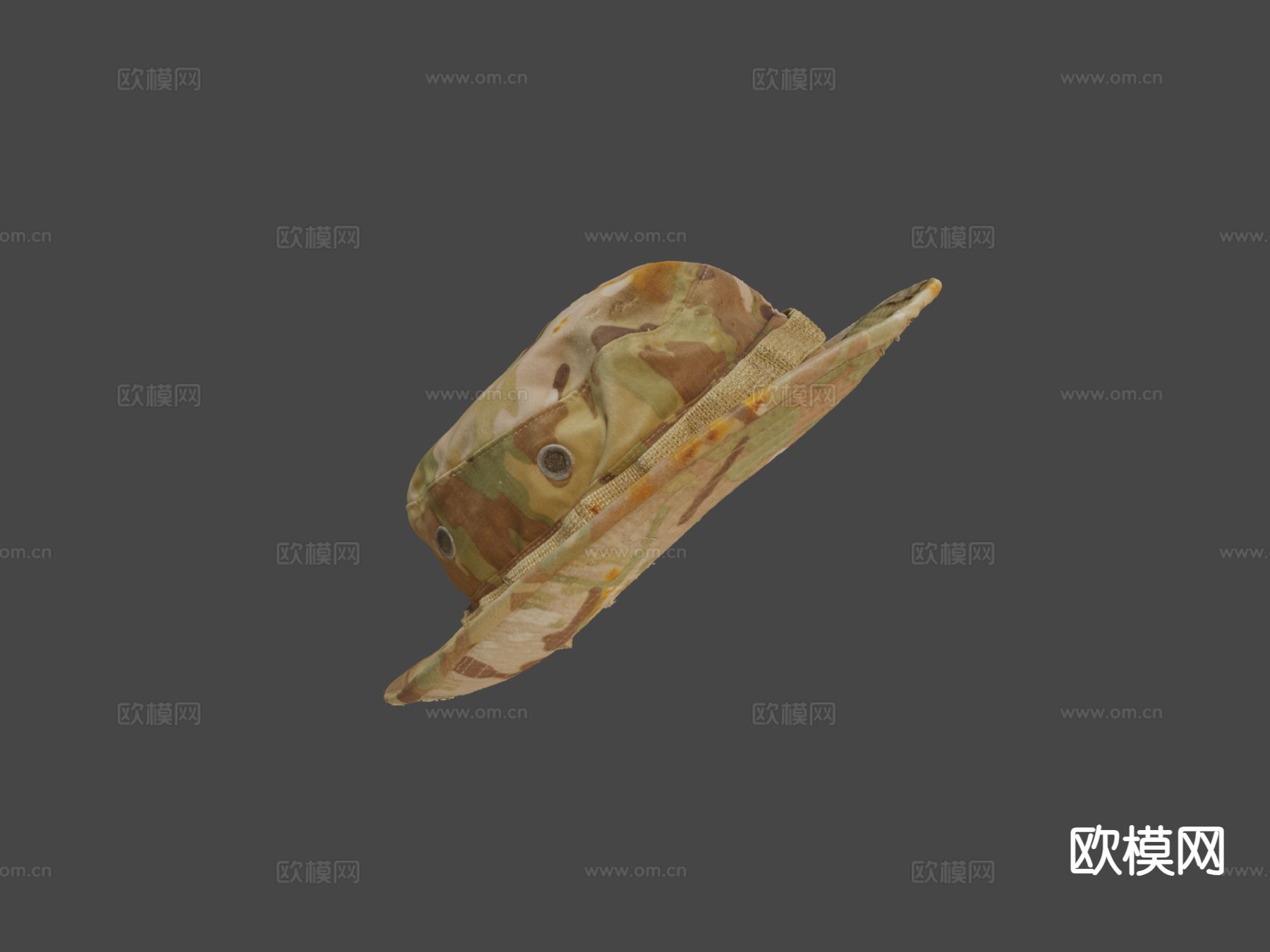 帽子 迷彩帽 渔夫帽su模型下载（渲染图5）