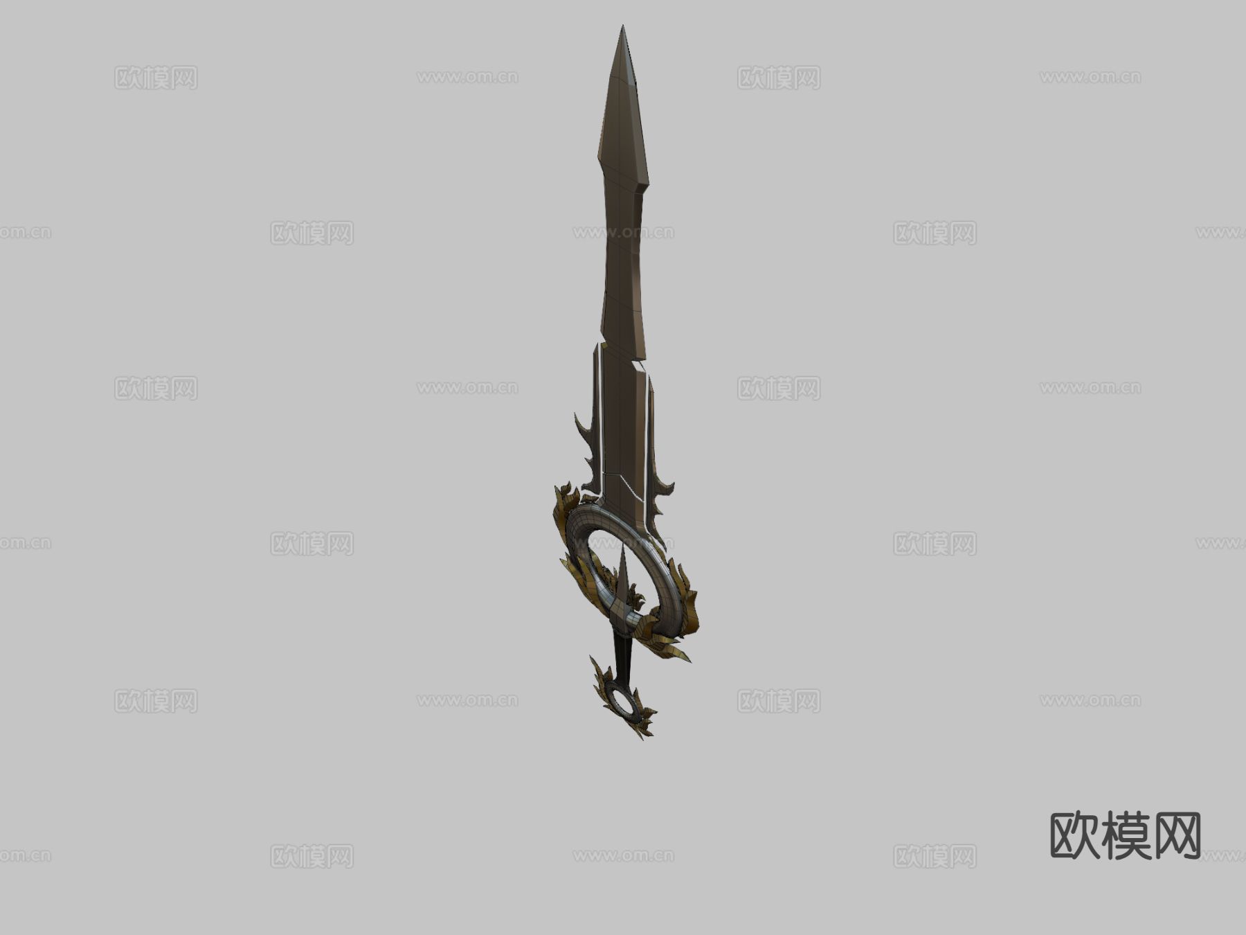 科幻光剑 游戏道具su模型下载（渲染图1）