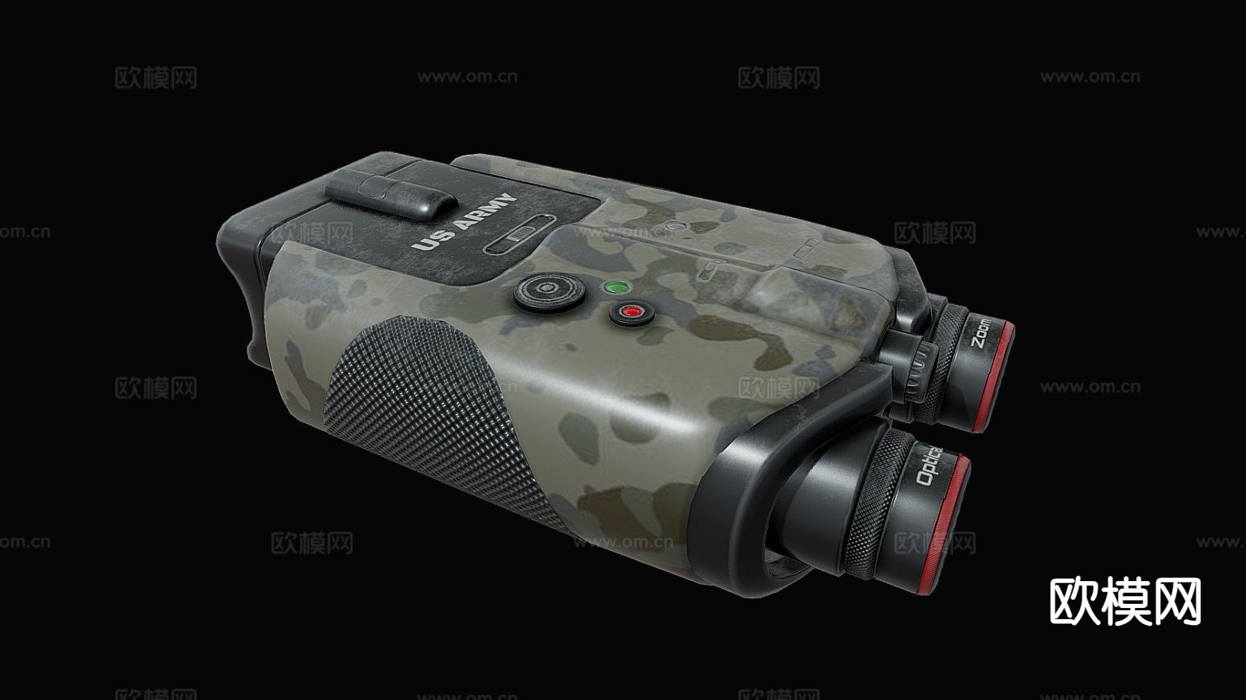 军用双筒望远镜su模型下载（渲染图2）