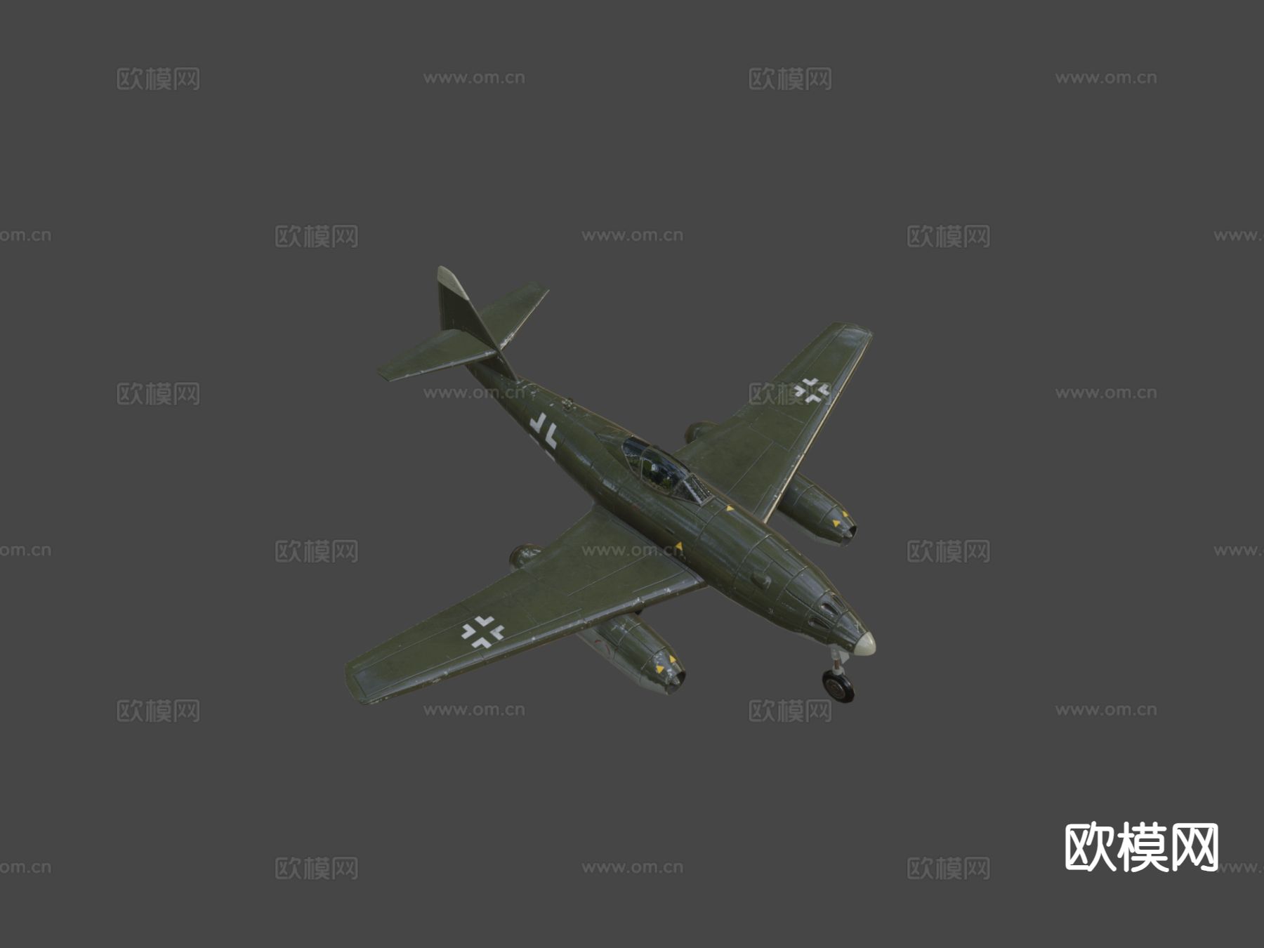 德国喷气战斗机su模型下载（渲染图4）