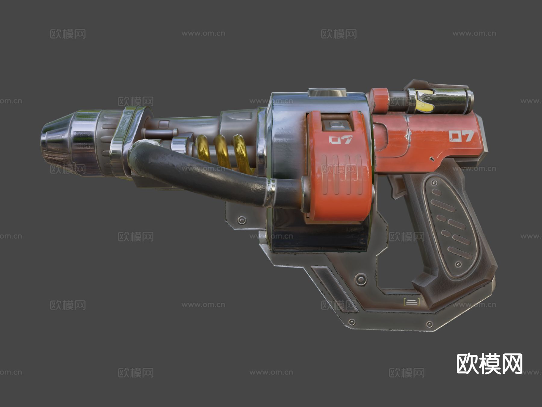 铆钉枪守望先锋su模型下载（渲染图6）