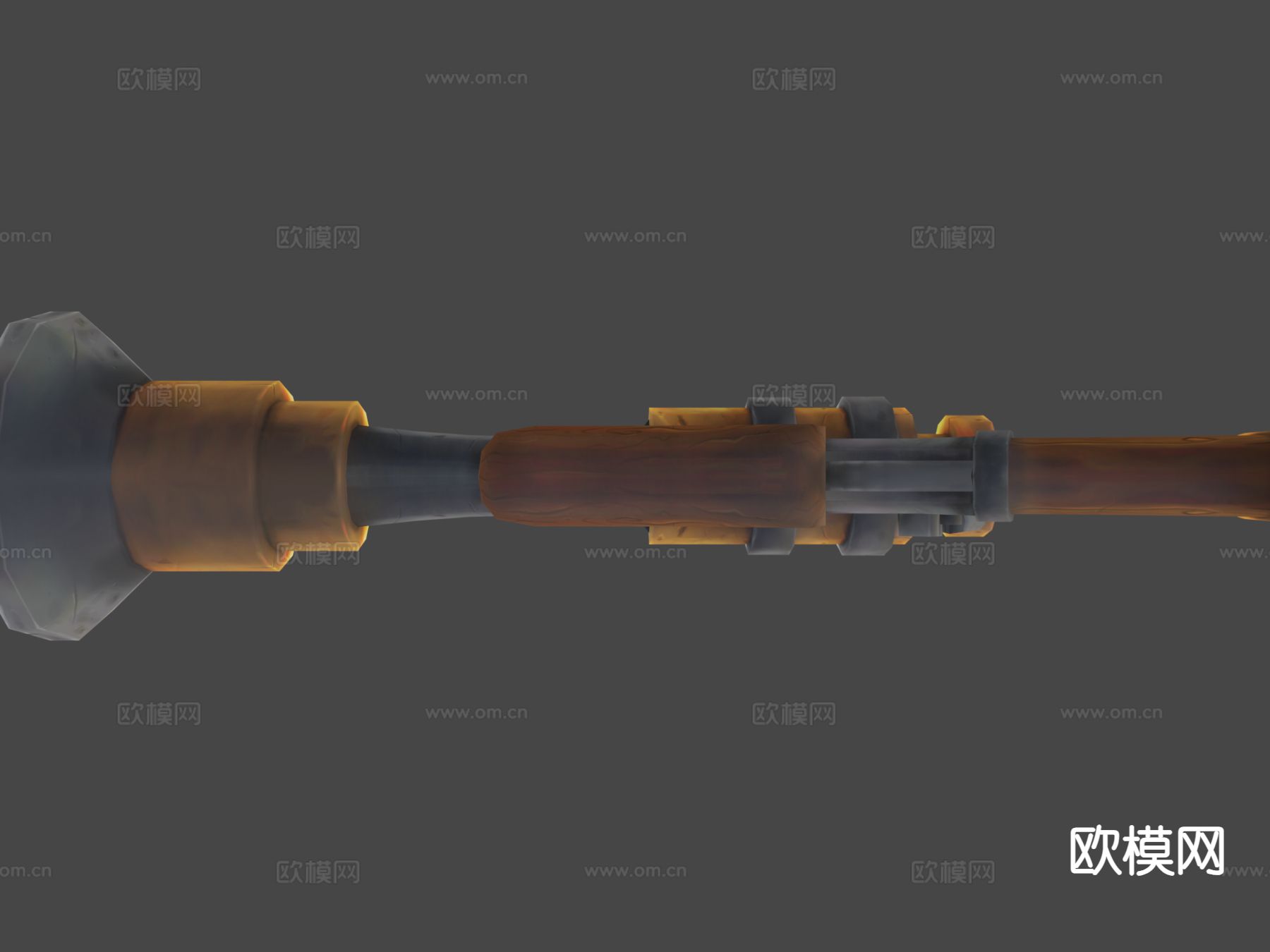 火铳-雷枪su模型下载（渲染图4）