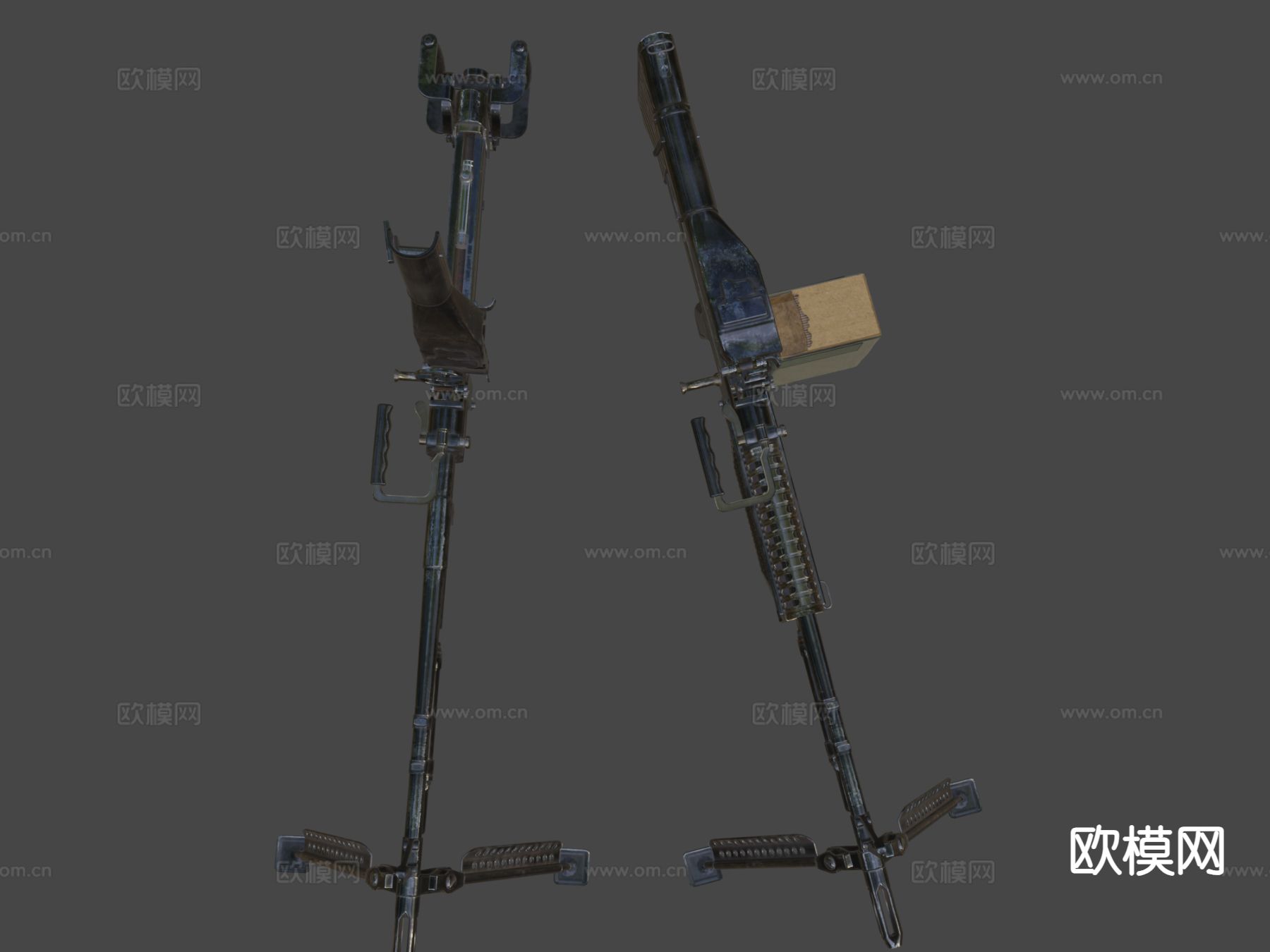 轻机枪 枪支 枪械su模型下载（渲染图7）