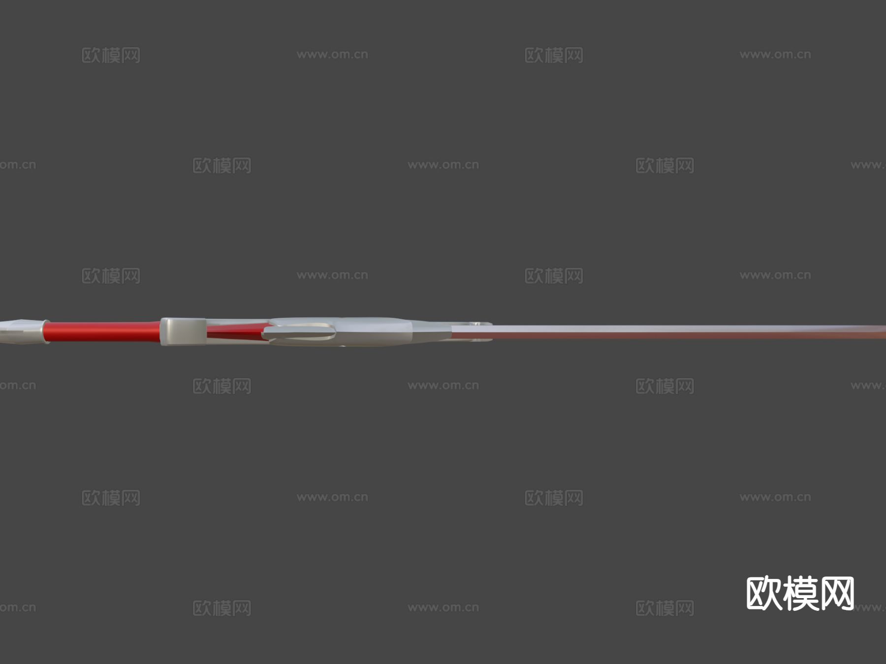 Clarent 科幻光剑 游戏道具su模型下载（渲染图7）