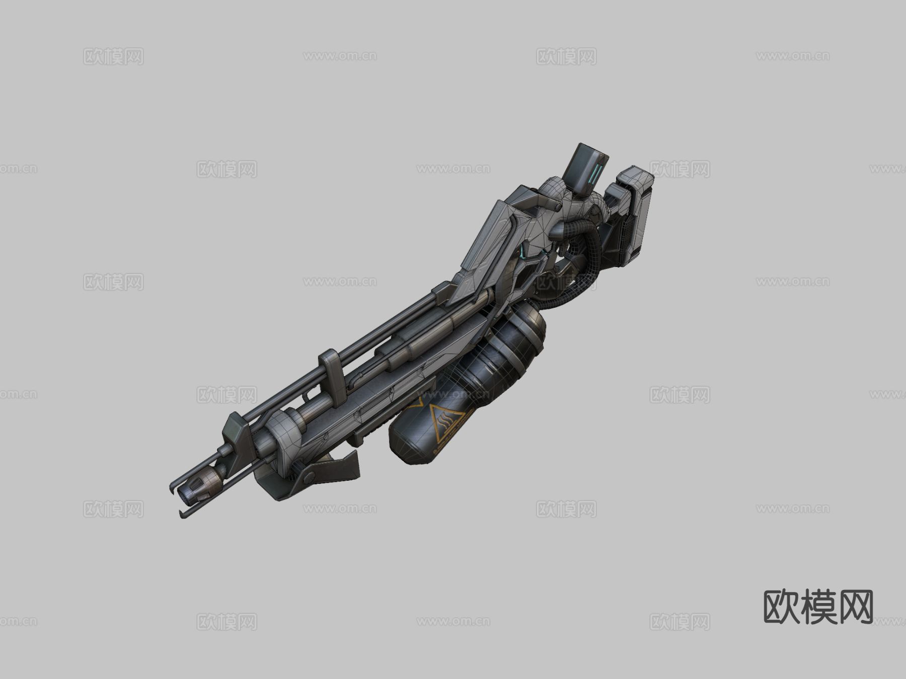 火焰喷射器 火枪su模型下载（渲染图1）