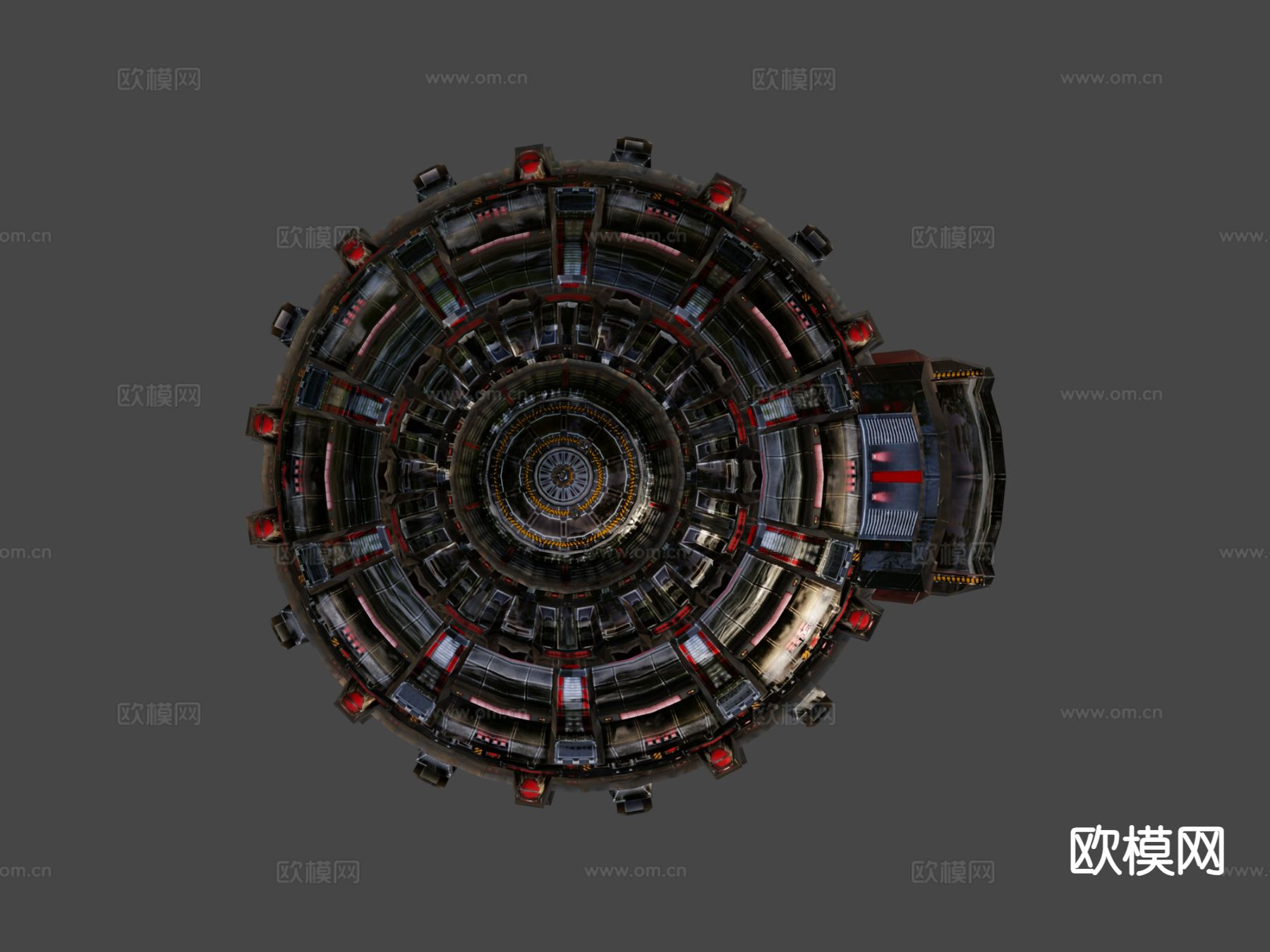 科幻建筑 军械库su模型下载（渲染图6）