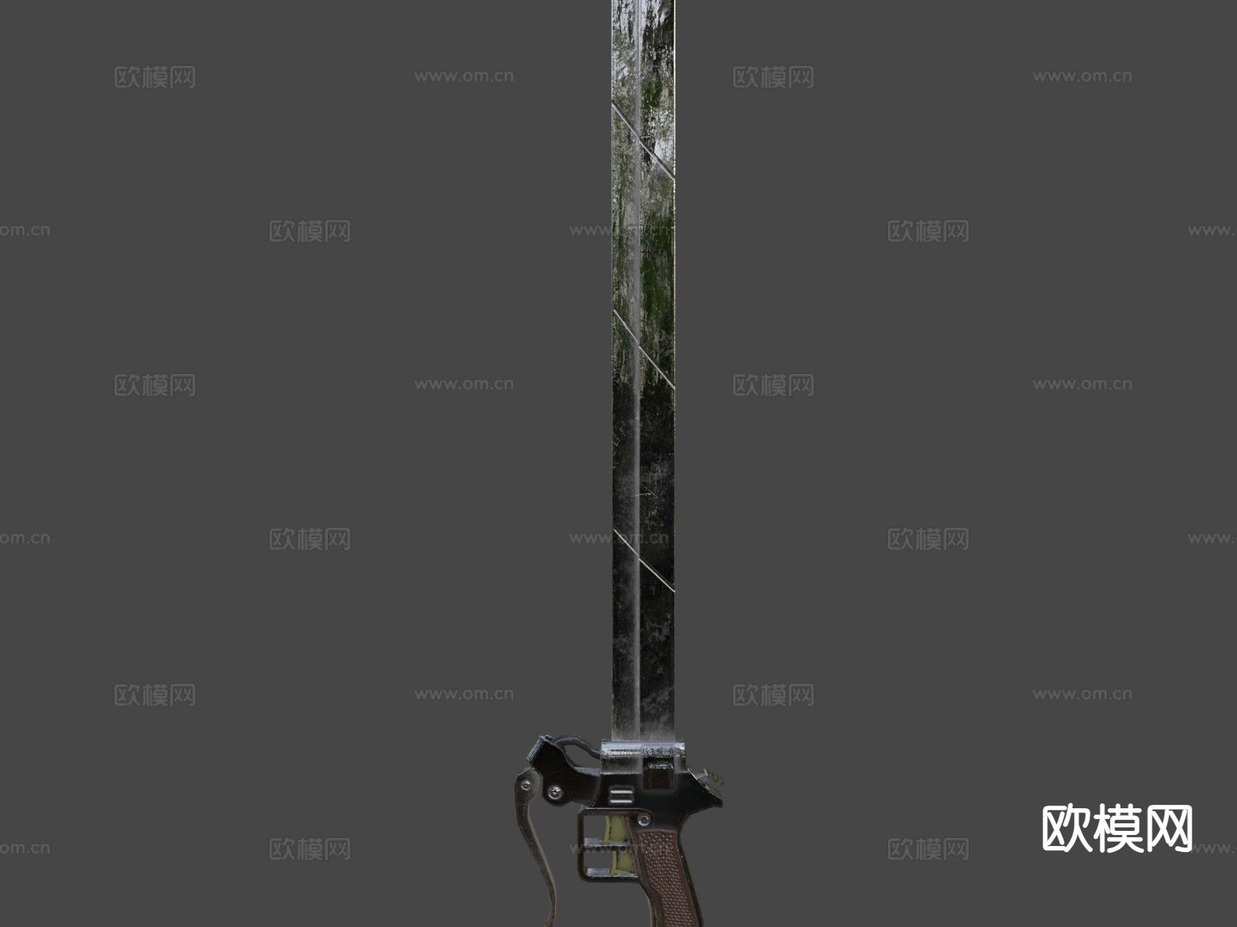 巨人剑 游戏道具su模型下载（渲染图4）