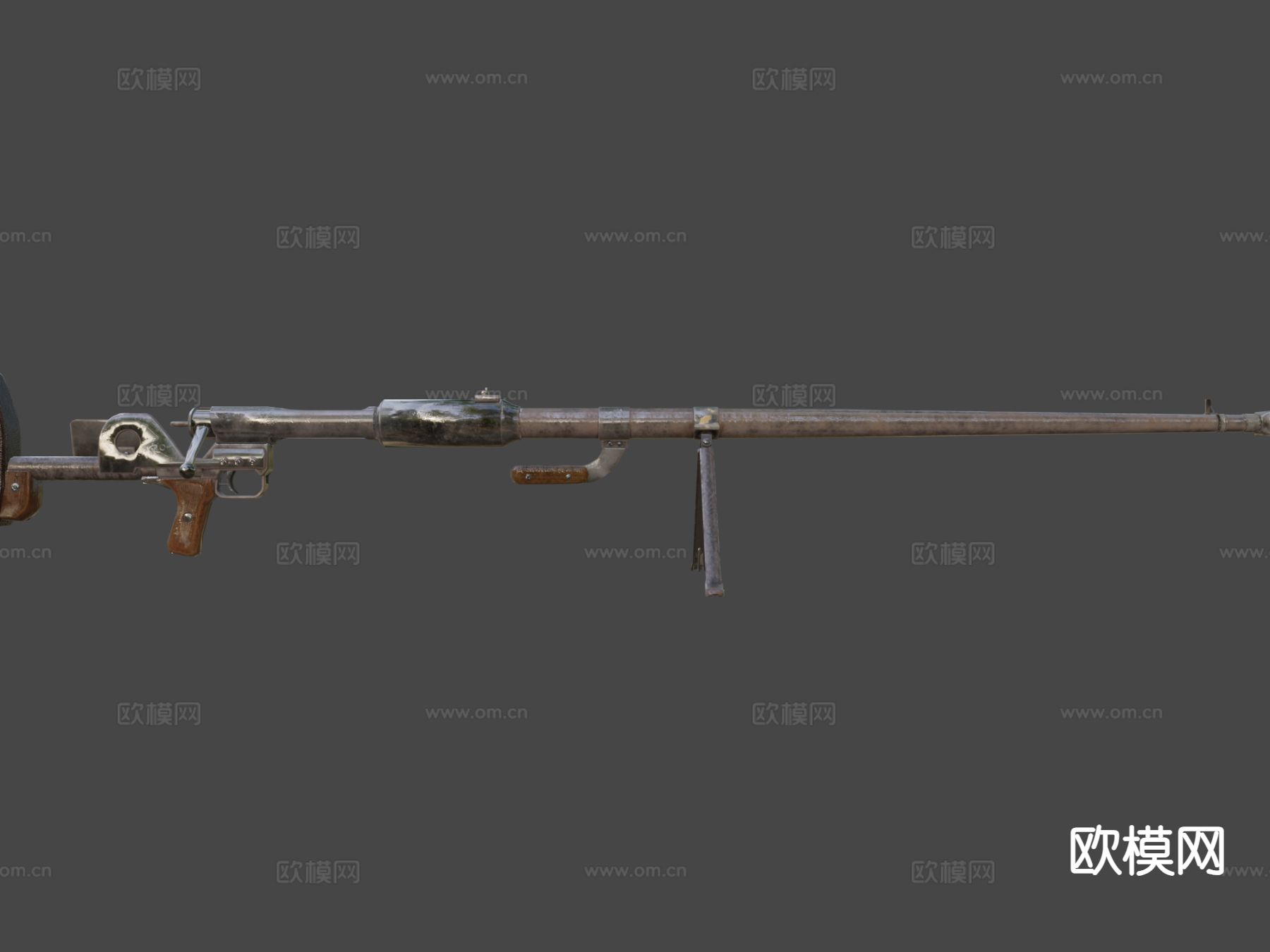 反坦克步枪su模型下载（渲染图6）