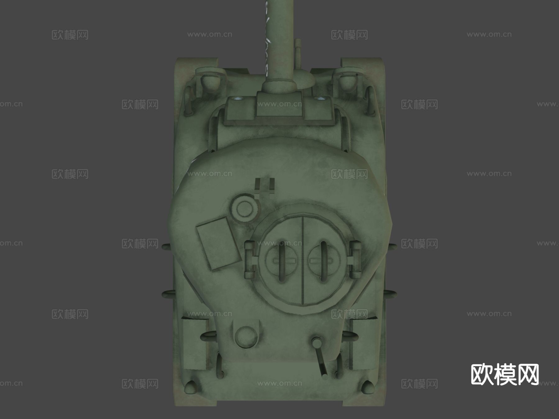 卡通谢尔曼坦克su模型下载（渲染图5）