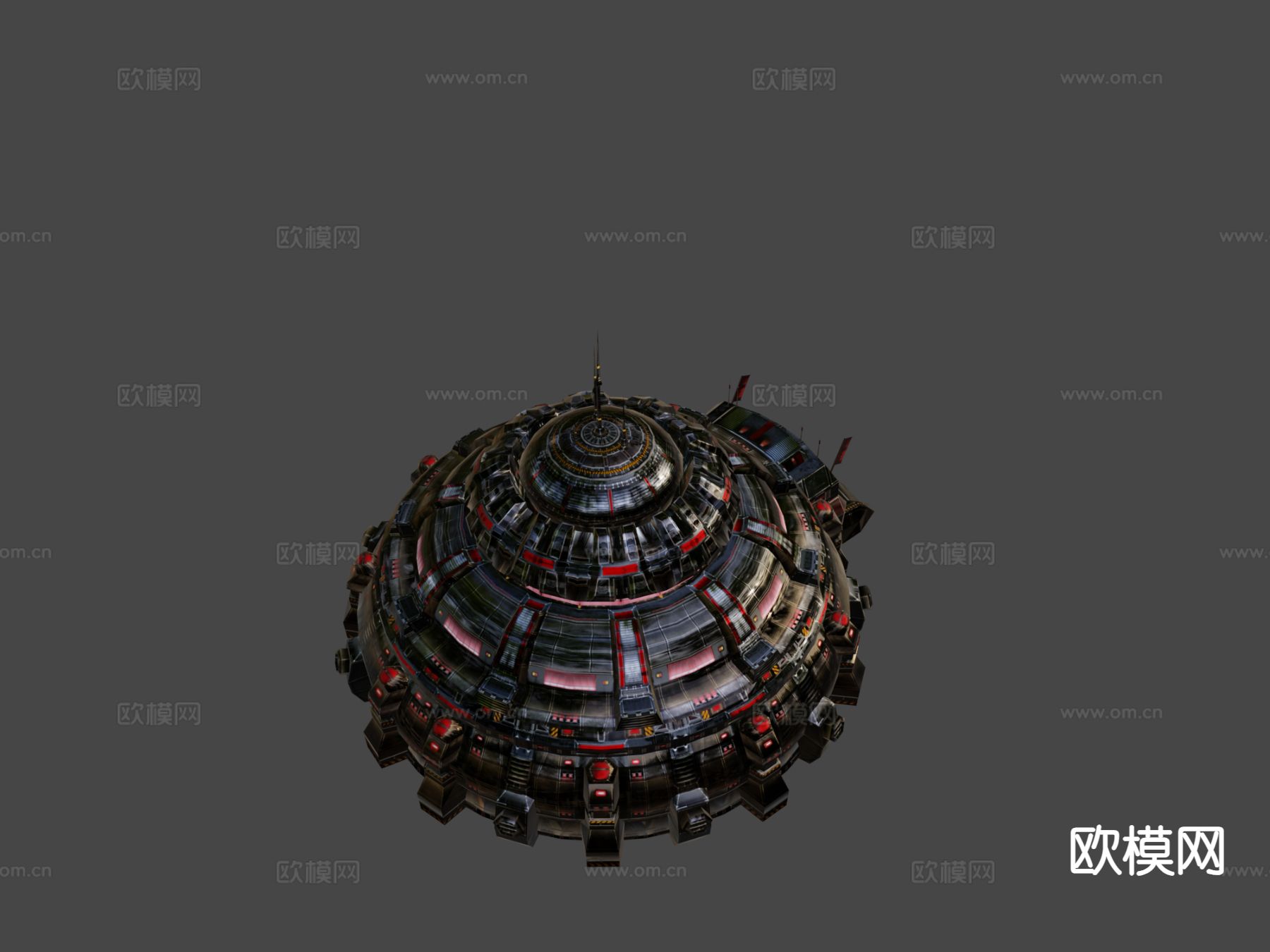 科幻建筑 军械库su模型下载（渲染图7）