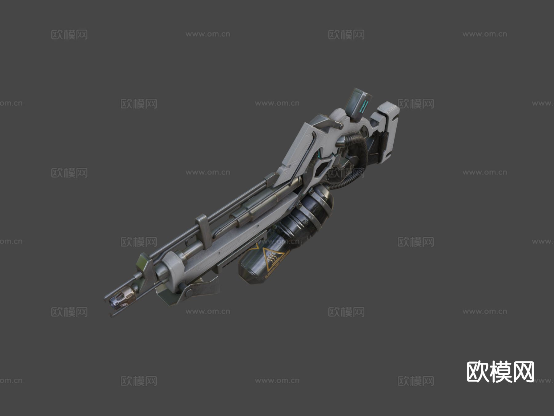 火焰喷射器 火枪su模型下载（渲染图4）